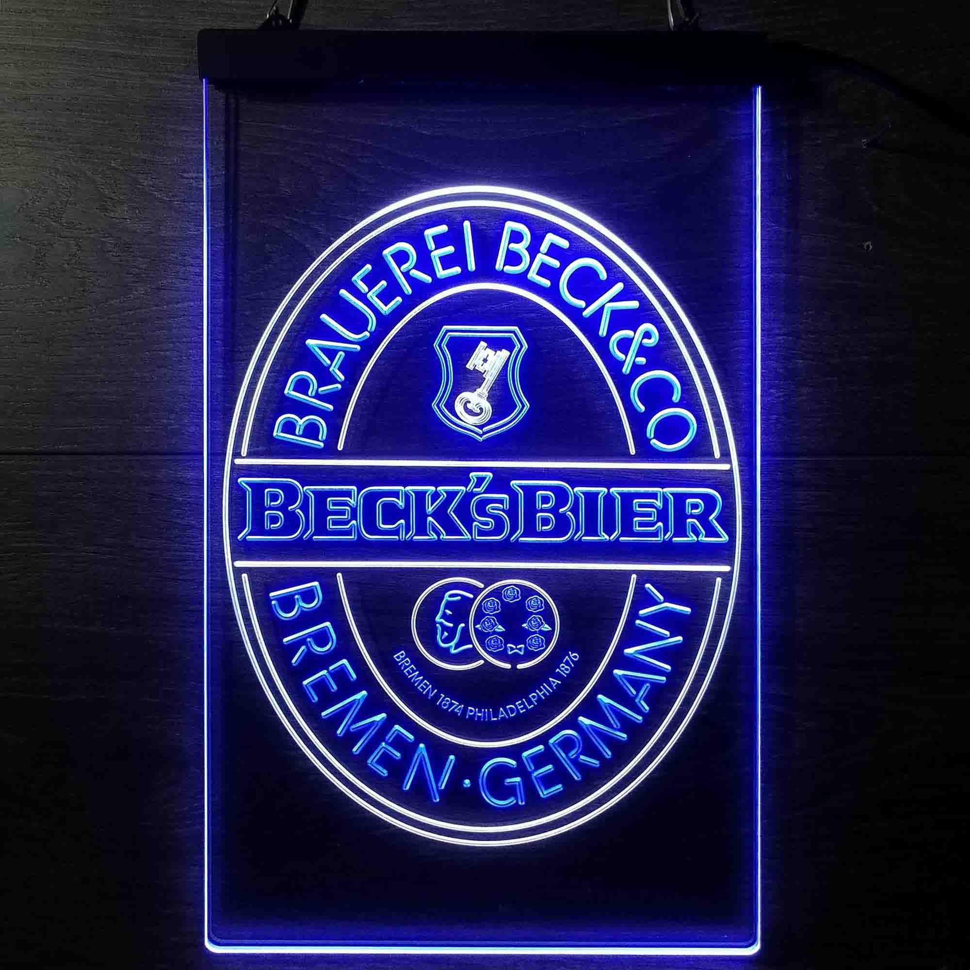 Beck's Bier Beer Home Bar Neon Light LED Sign - Image 3