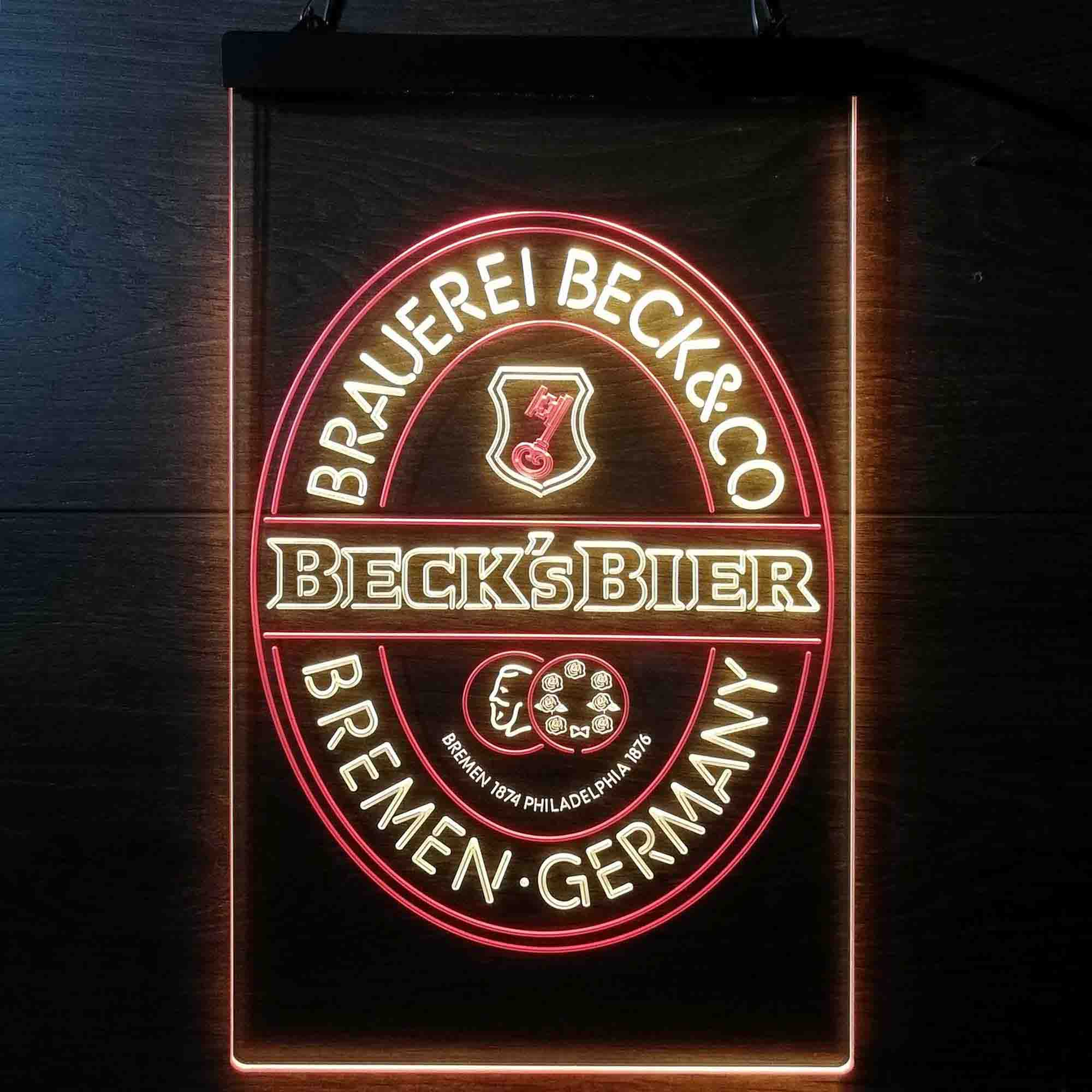 Beck's Bier Beer Home Bar Neon Light LED Sign - Image 5