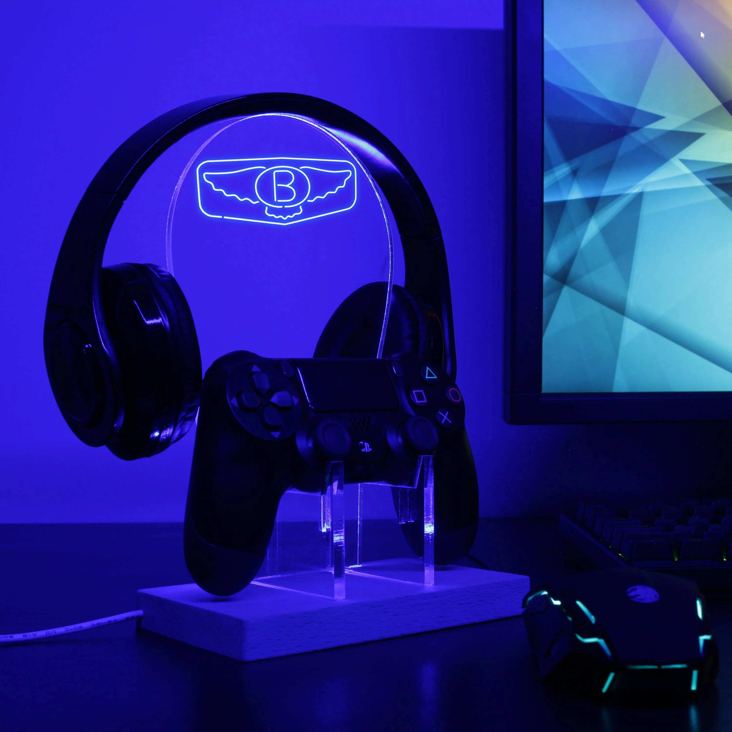 Bentley Wing LED Gaming Headset Controller Stand - Image 3