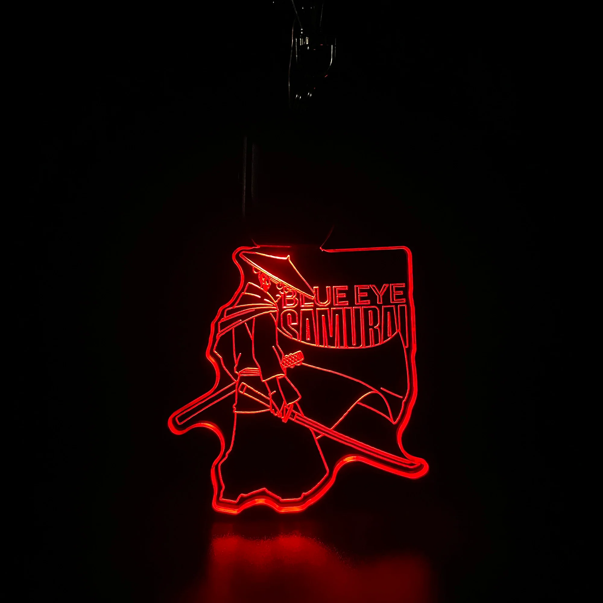Blue Eye Samurai LED Light Acrylic Keychain , Christmas Tree Ornament - Image 2