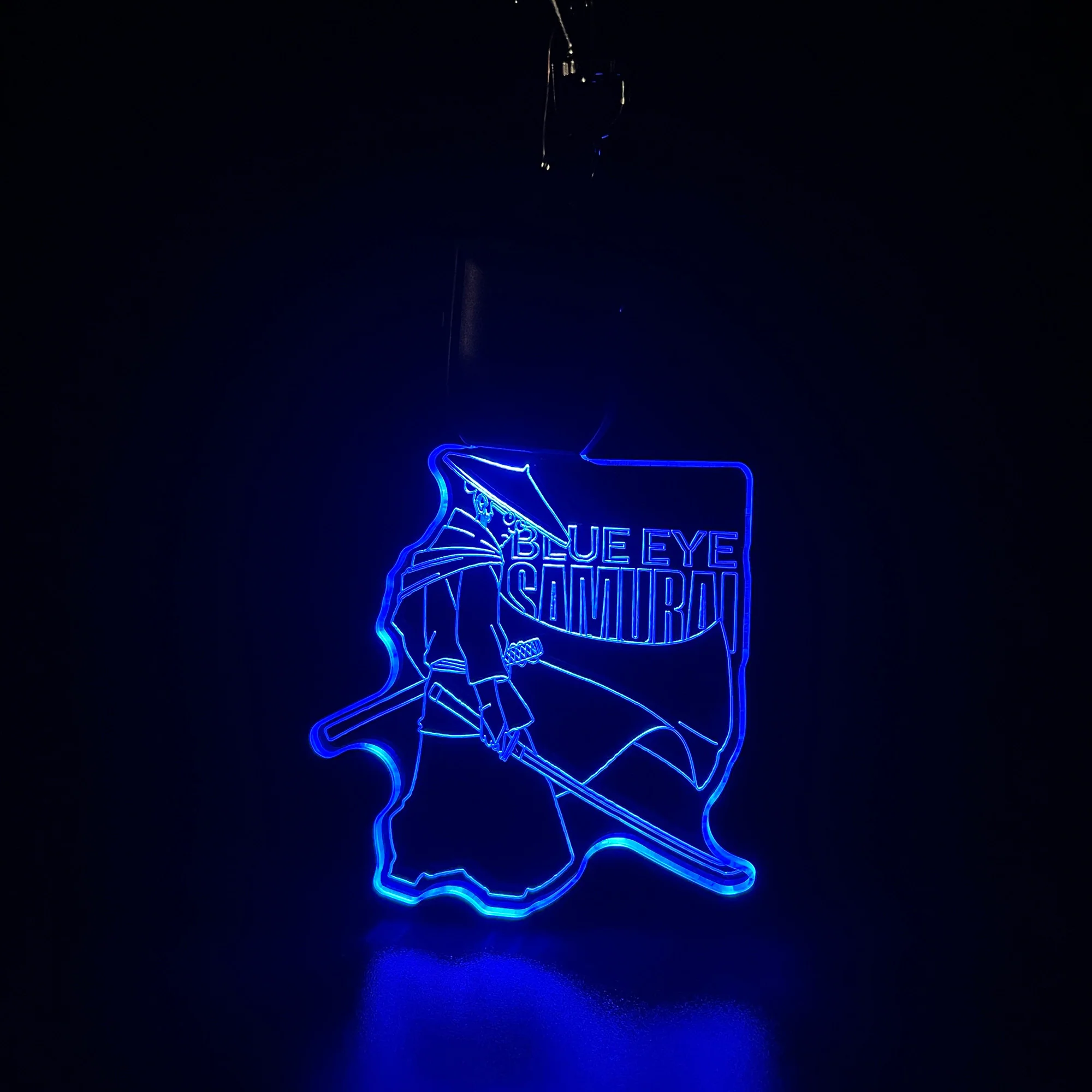Blue Eye Samurai LED Light Acrylic Keychain , Christmas Tree Ornament - Image 5