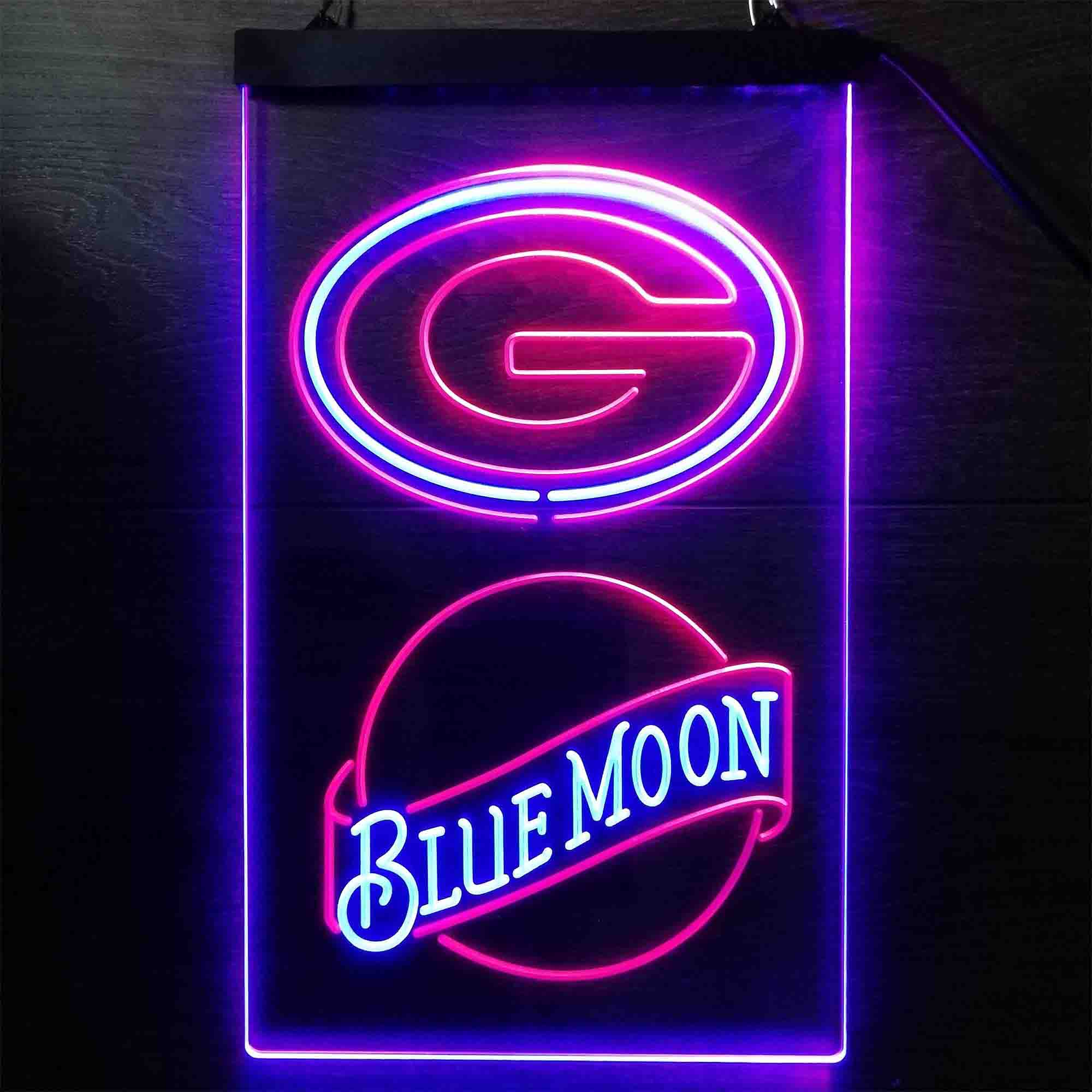 Blue Moon Bar Green Bay Packers Est. 1919 Neon-Like LED Sign - Image 13