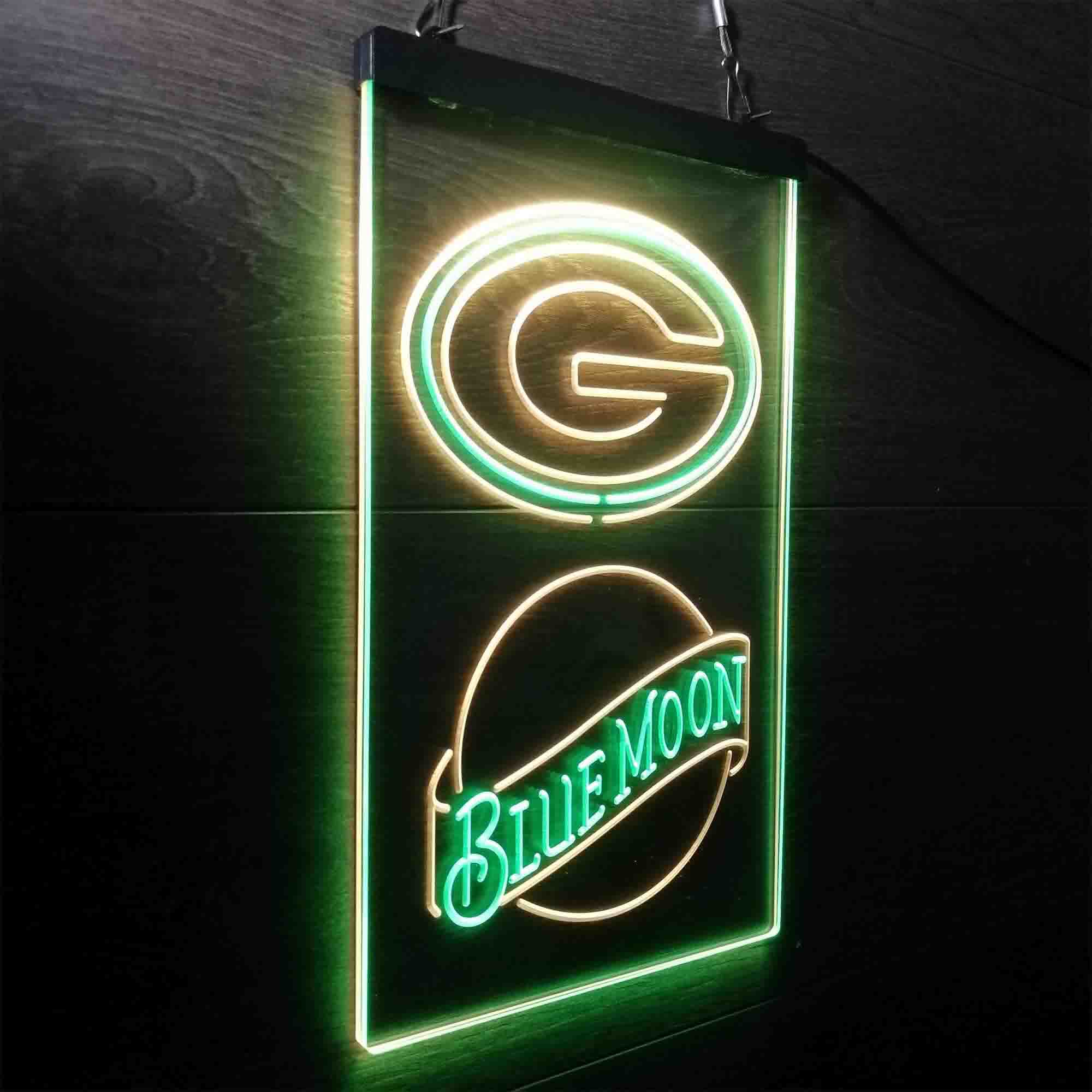 Blue Moon Bar Green Bay Packers Est. 1919 Neon-Like LED Sign - Image 15