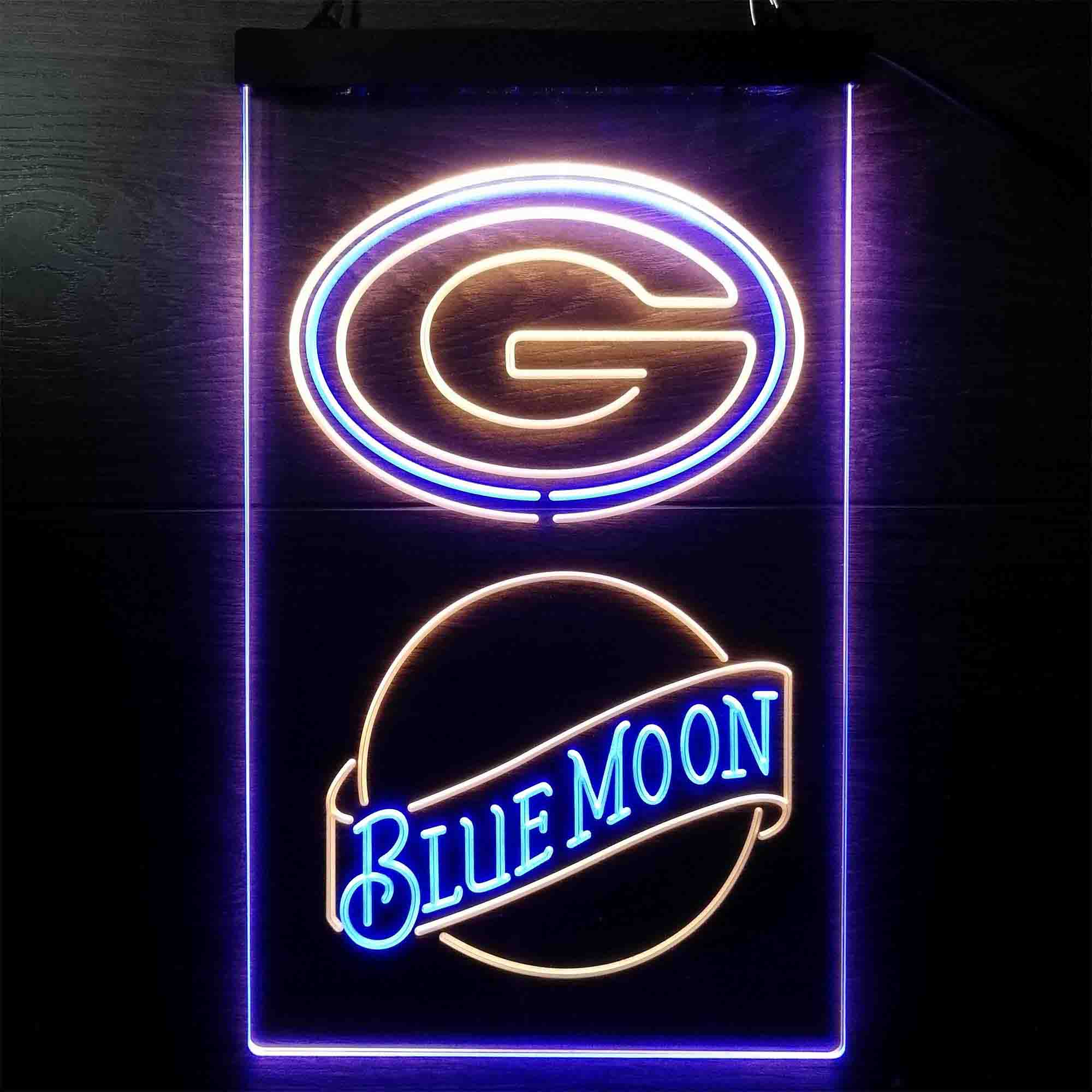 Blue Moon Bar Green Bay Packers Est. 1919 Neon-Like LED Sign - Image 3