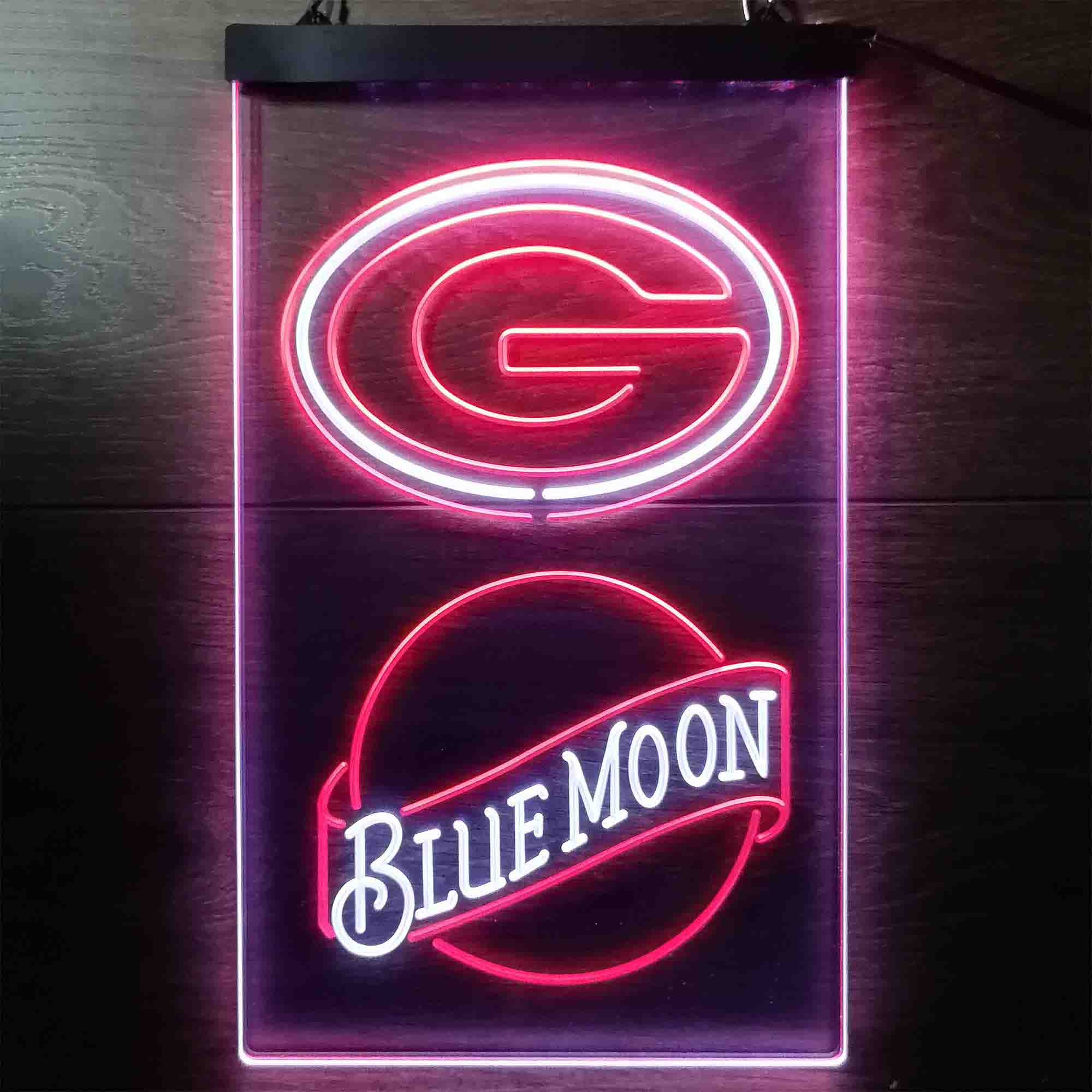 Blue Moon Bar Green Bay Packers Est. 1919 Neon-Like LED Sign - Image 6