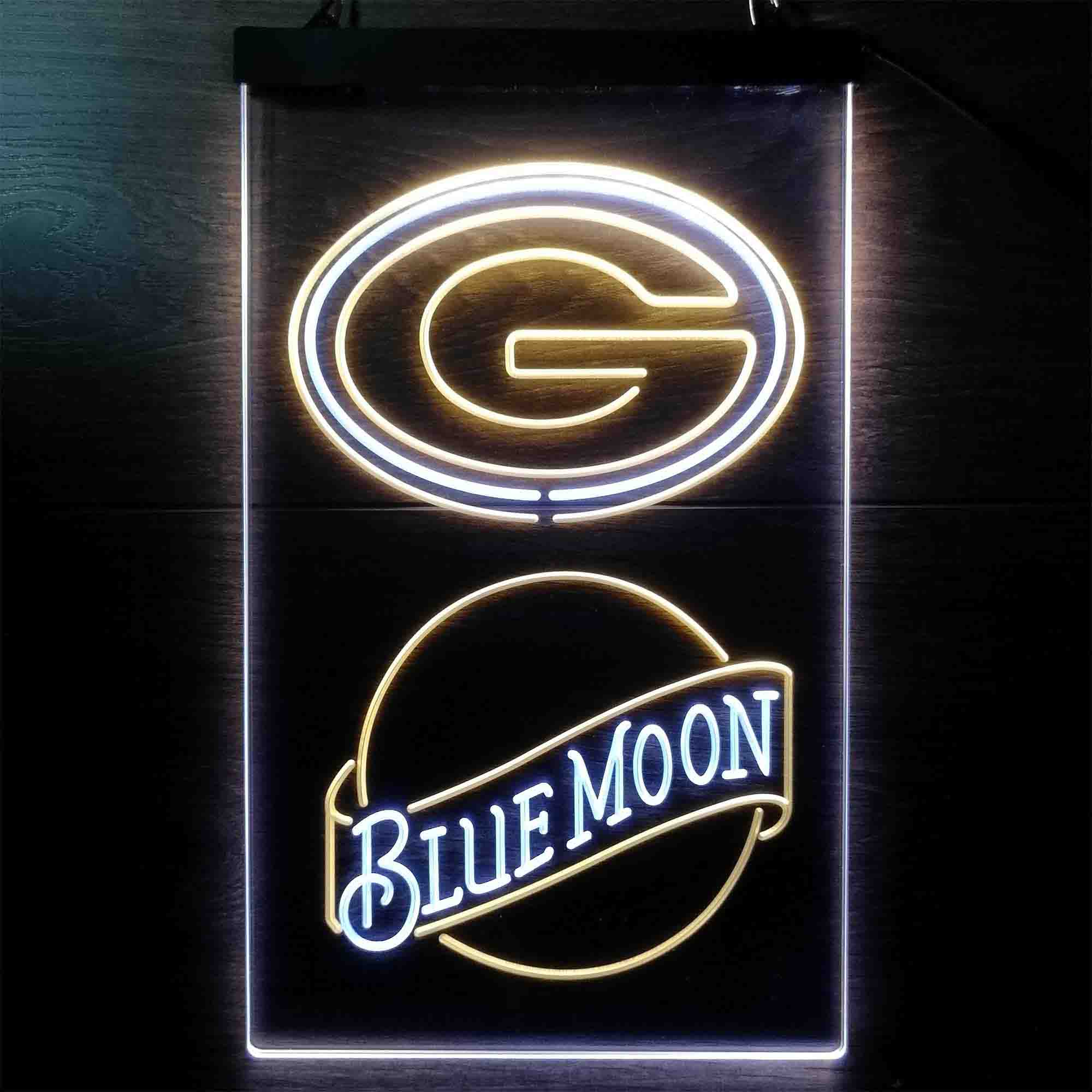 Blue Moon Bar Green Bay Packers Est. 1919 Neon-Like LED Sign - Image 7
