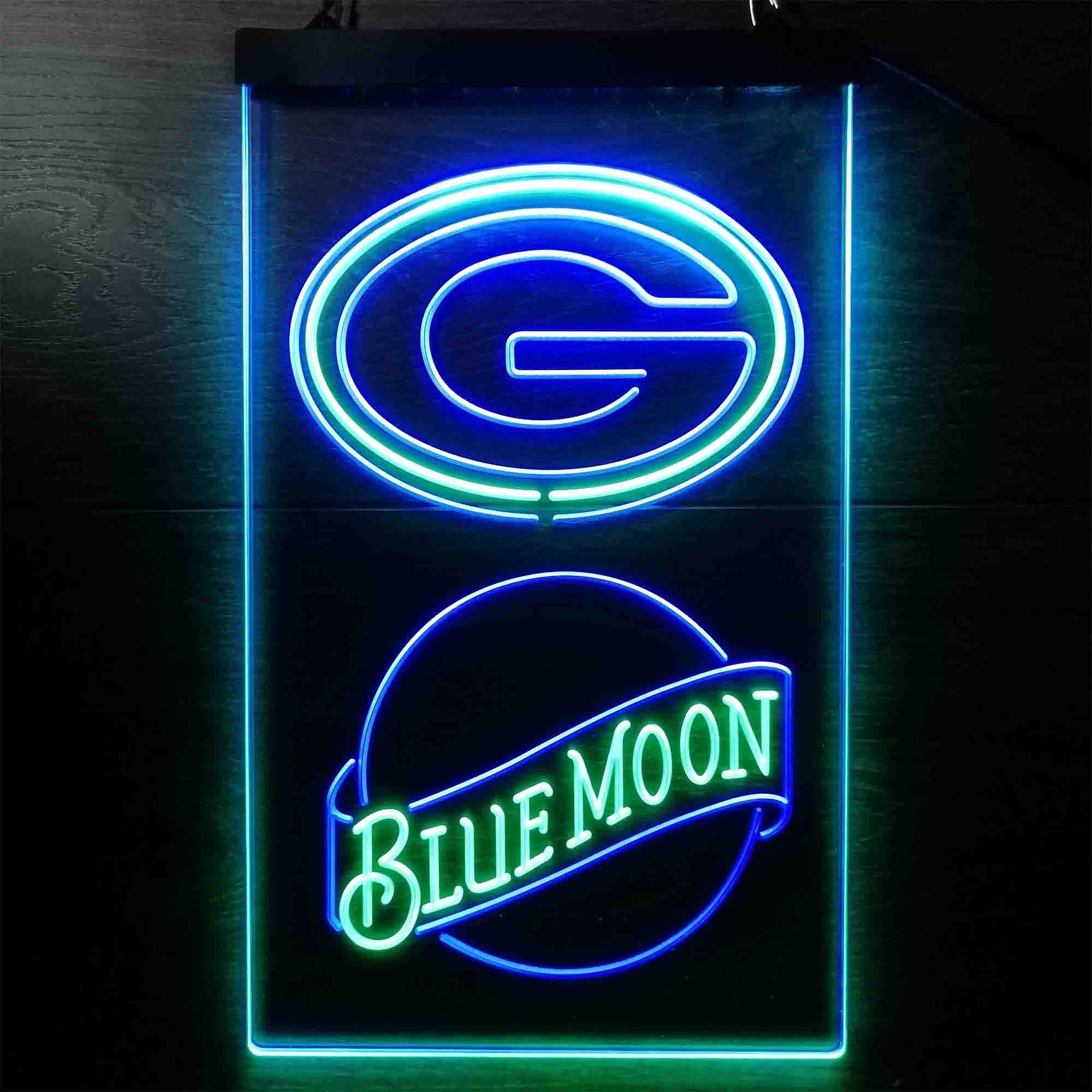 Blue Moon Bar Green Bay Packers Est. 1919 Neon-Like LED Sign - Image 8