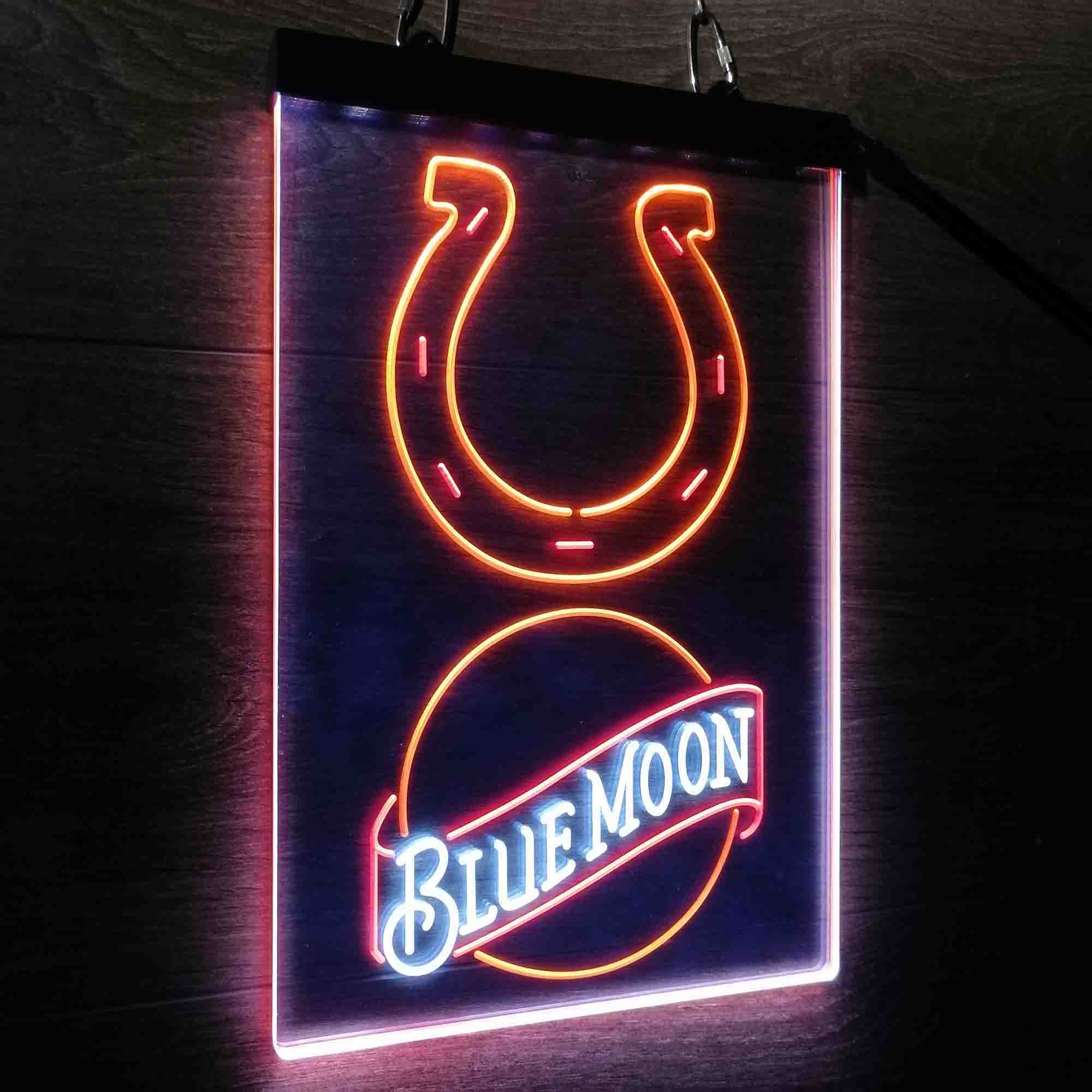 Blue Moon Bar Indianapolis Colts Est. 1953 Neon LED Sign 3 Colors - Image 10