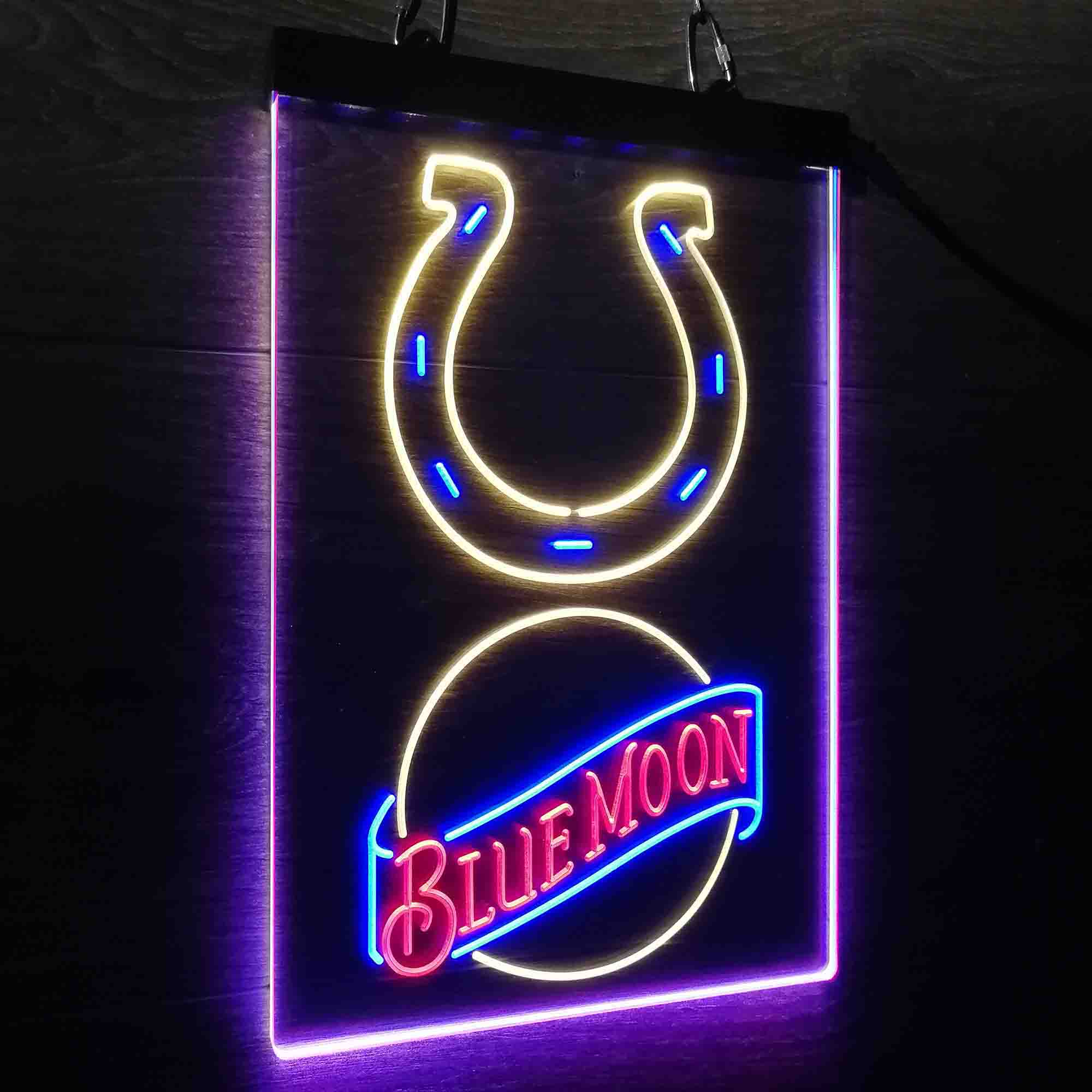 Blue Moon Bar Indianapolis Colts Est. 1953 Neon LED Sign 3 Colors - Image 11