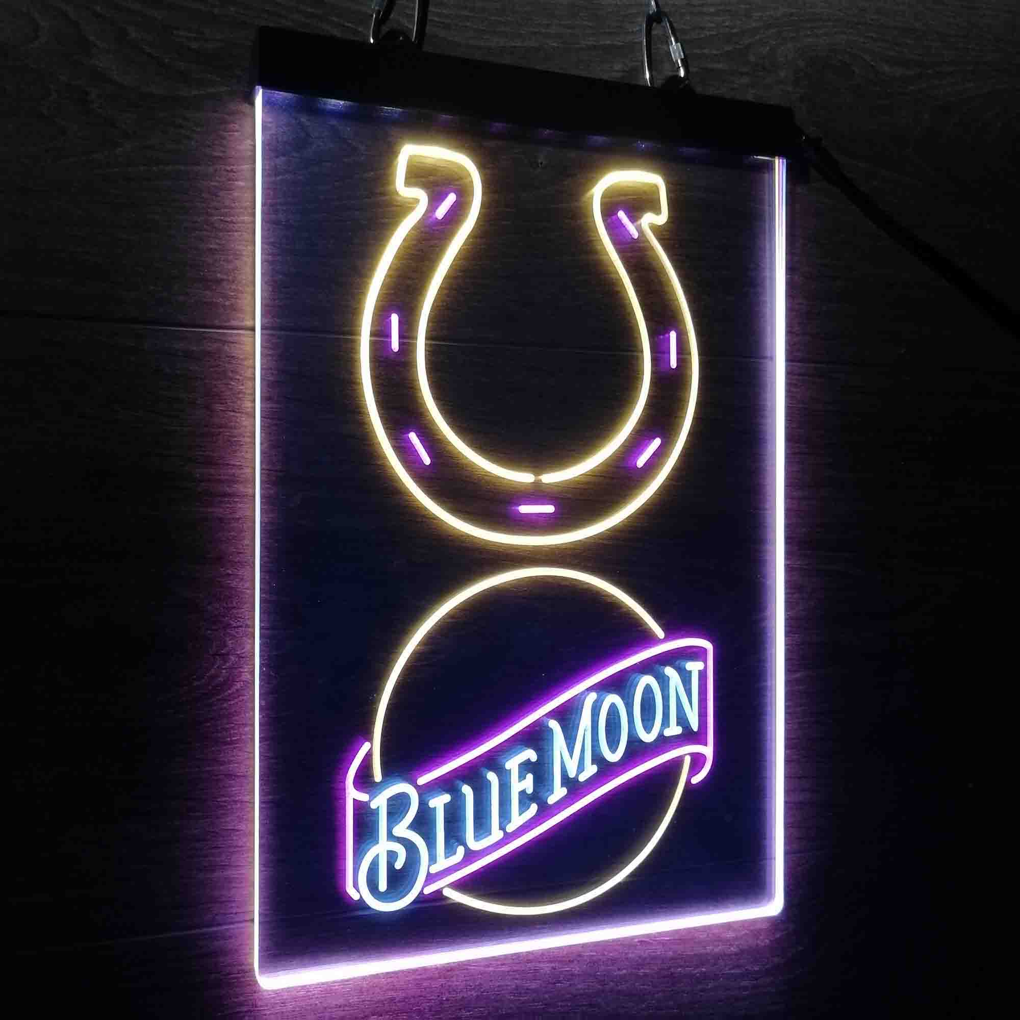 Blue Moon Bar Indianapolis Colts Est. 1953 Neon LED Sign 3 Colors - Image 13
