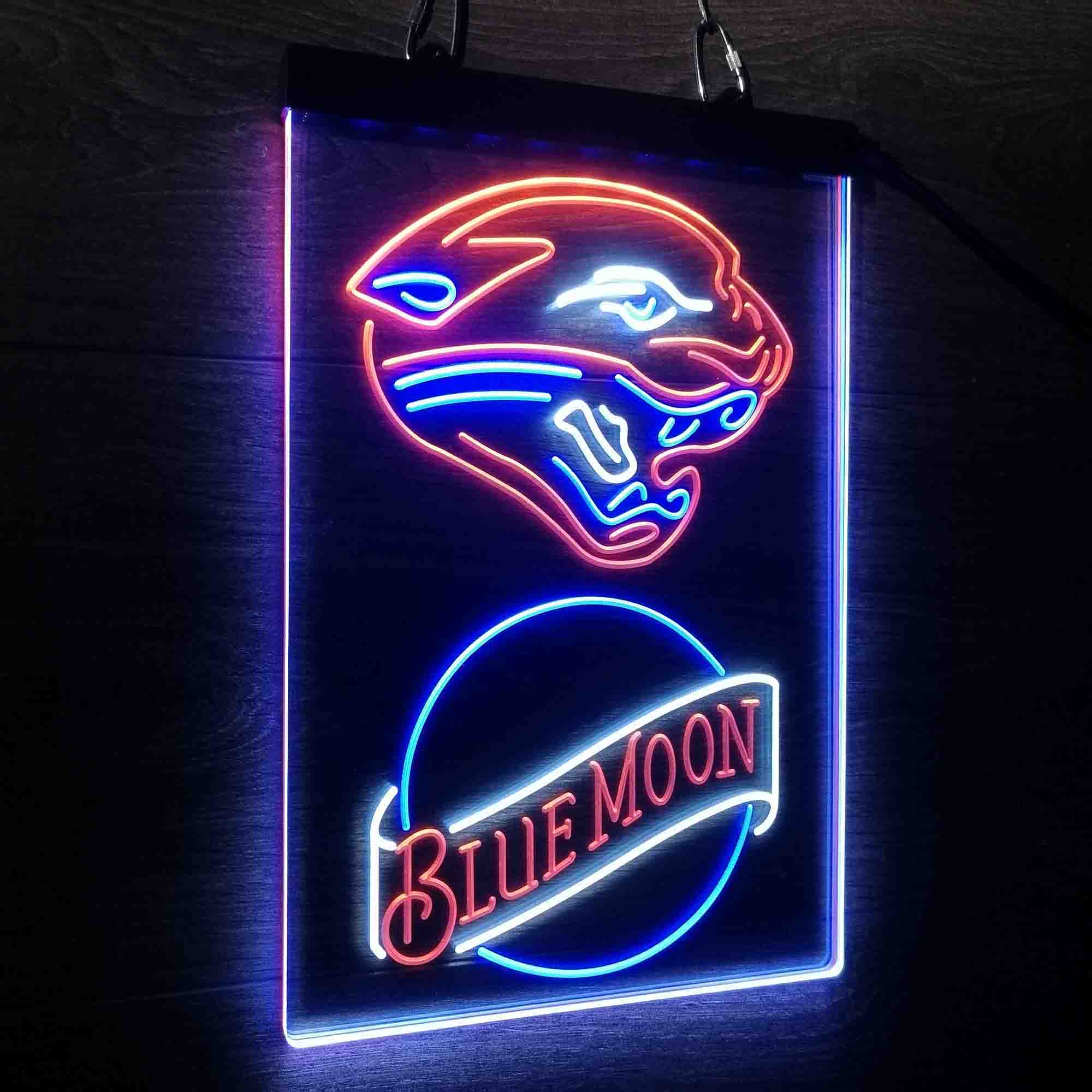 Blue Moon Bar Jacksonville Jaguars Est. 1995 Neon LED Sign 3 Colors - Image 10