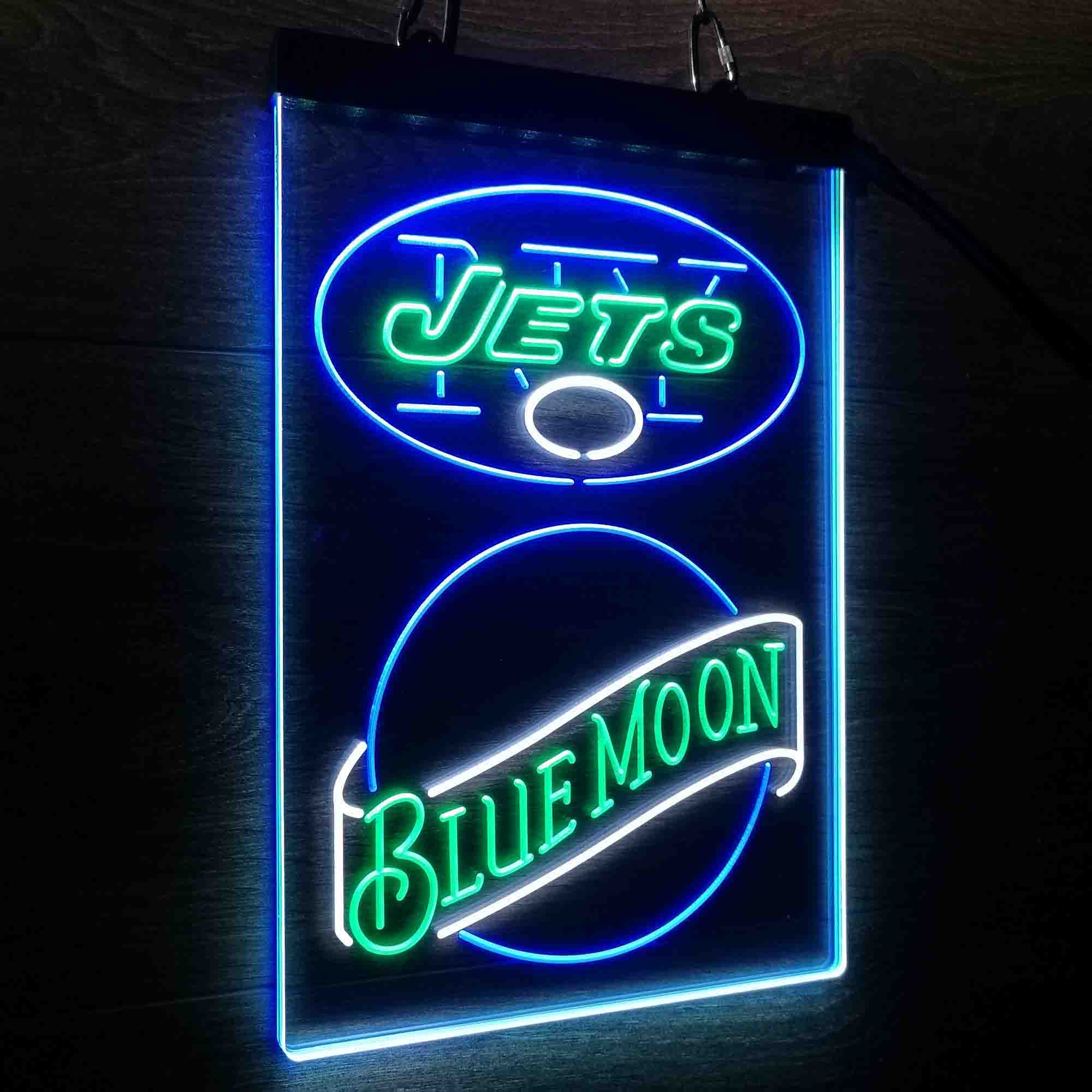 Blue Moon Bar New York Jets Est. 1960 Neon LED Sign 3 Colors - Image 3