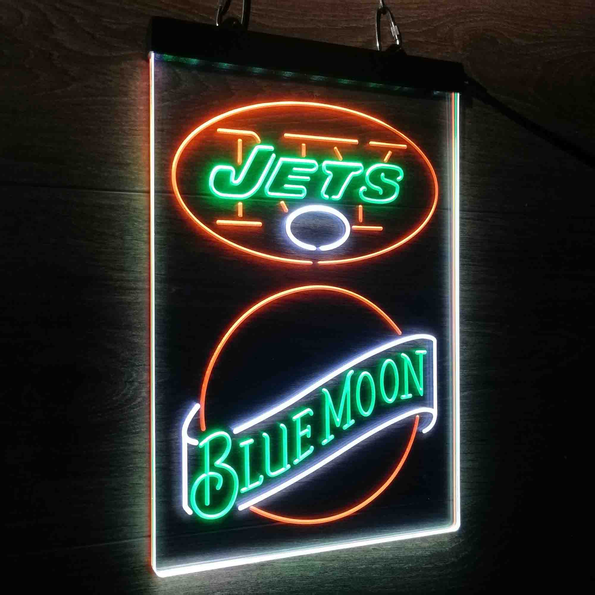 Blue Moon Bar New York Jets Est. 1960 Neon LED Sign 3 Colors - Image 6