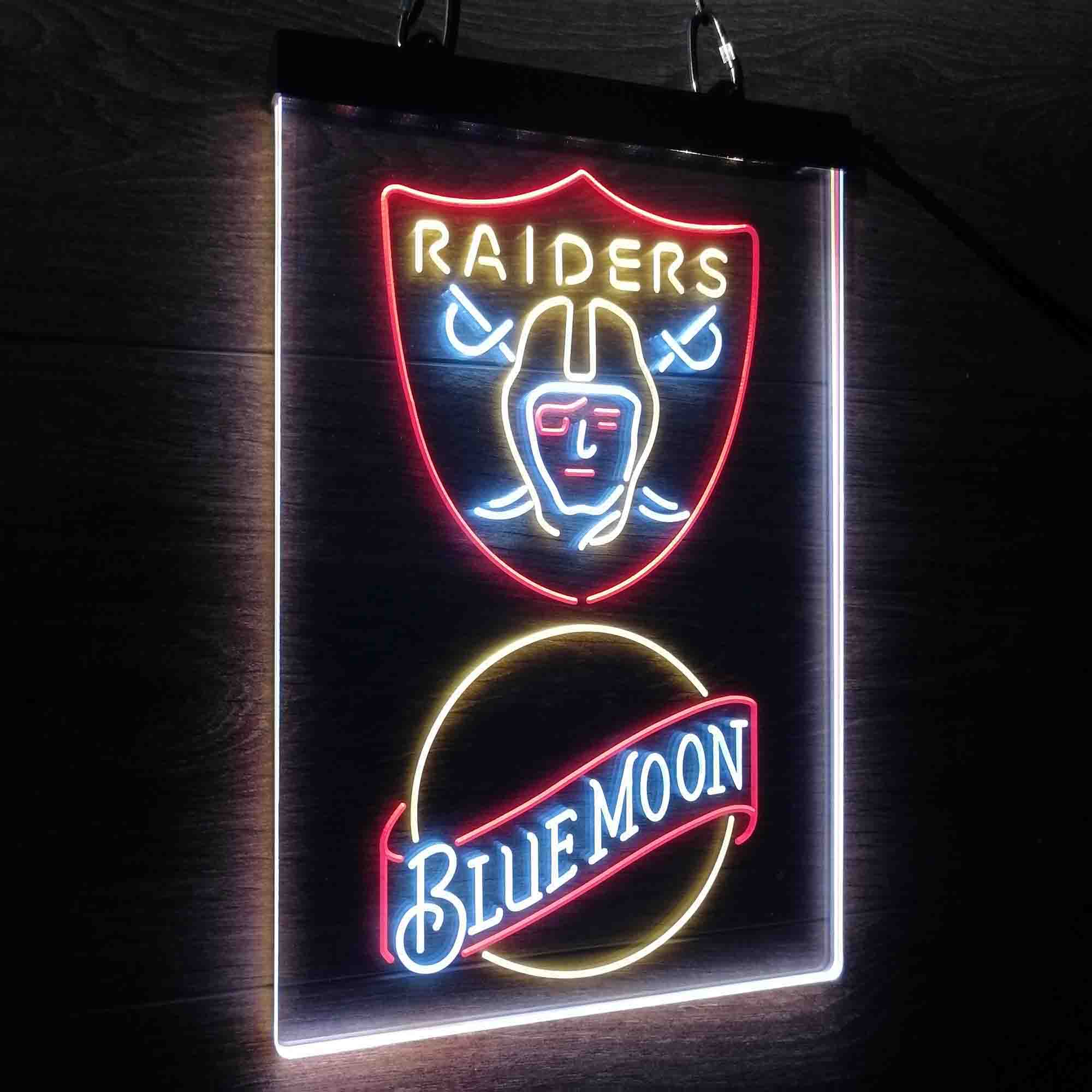 Blue Moon Bar Las Vegas Raiders Neon LED Sign 3 Colors - Image 12
