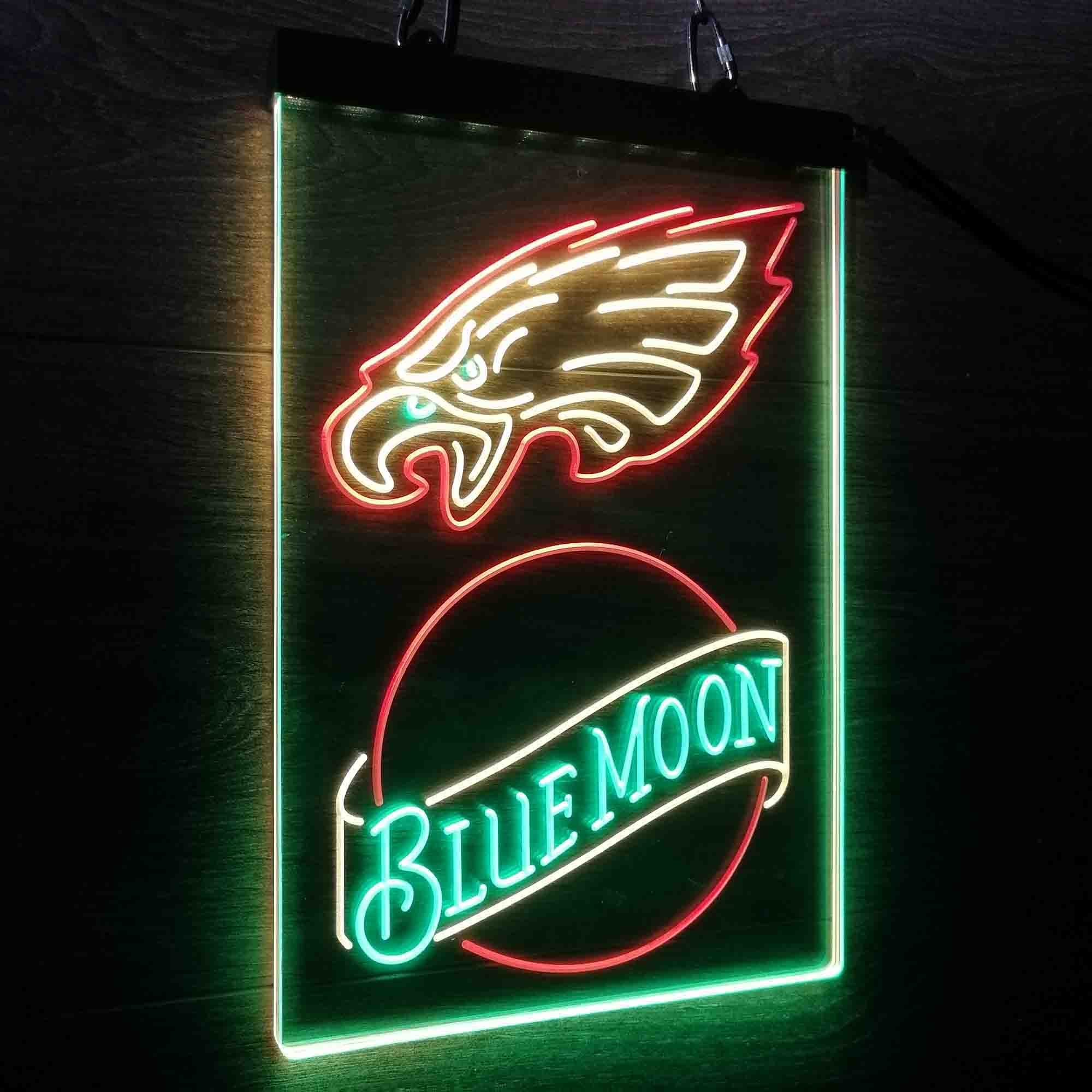 Blue Moon Bar Philadelphia Eagles Est. 1933 Neon LED Sign 3 Colors - Image 11