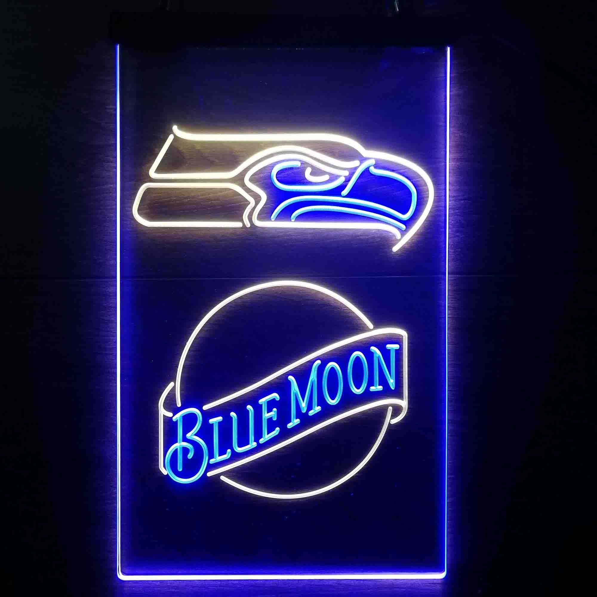 Blue Moon Bar Seattle Seahawks Est. 1976 Neon-Like LED Sign - Image 10