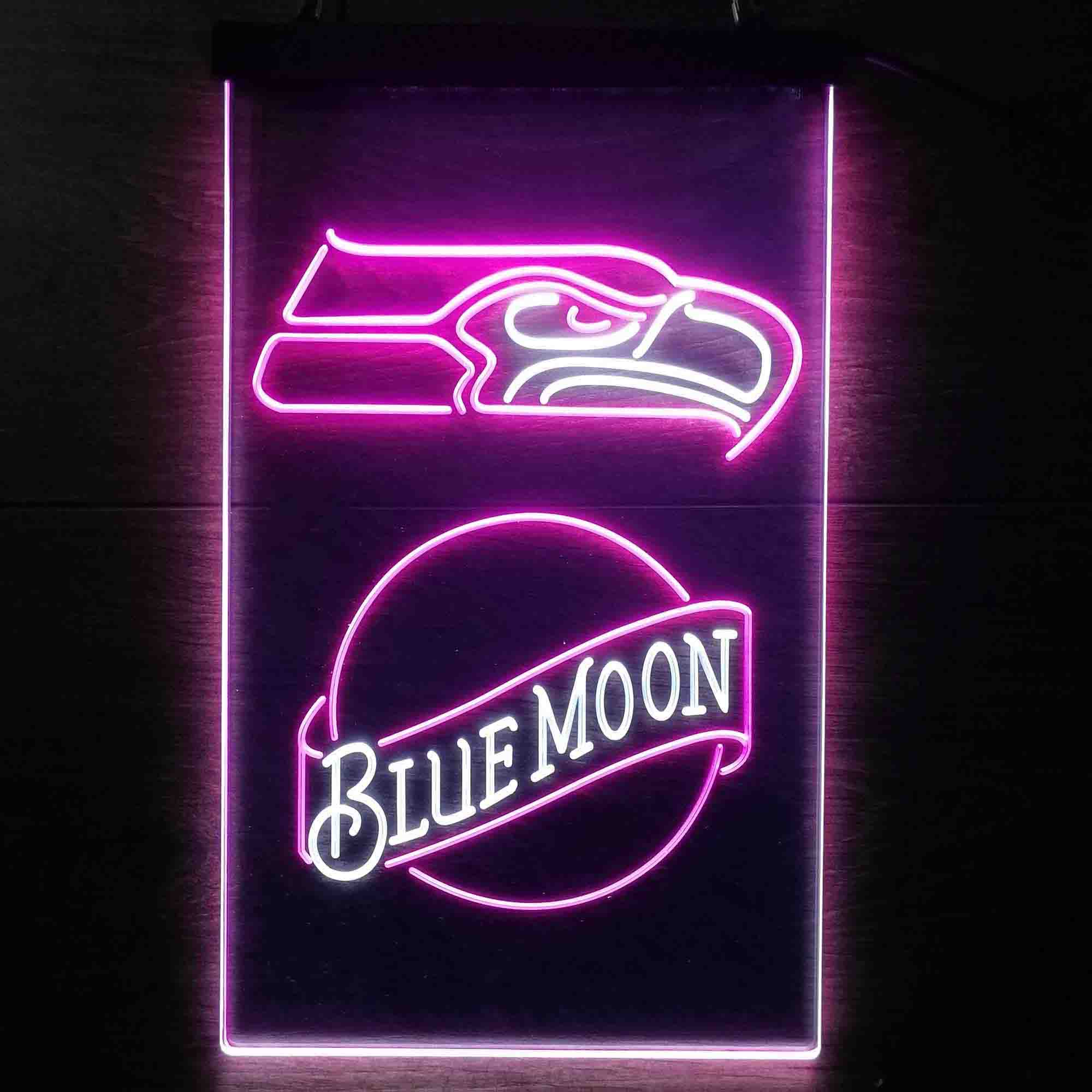 Blue Moon Bar Seattle Seahawks Est. 1976 Neon-Like LED Sign - Image 12