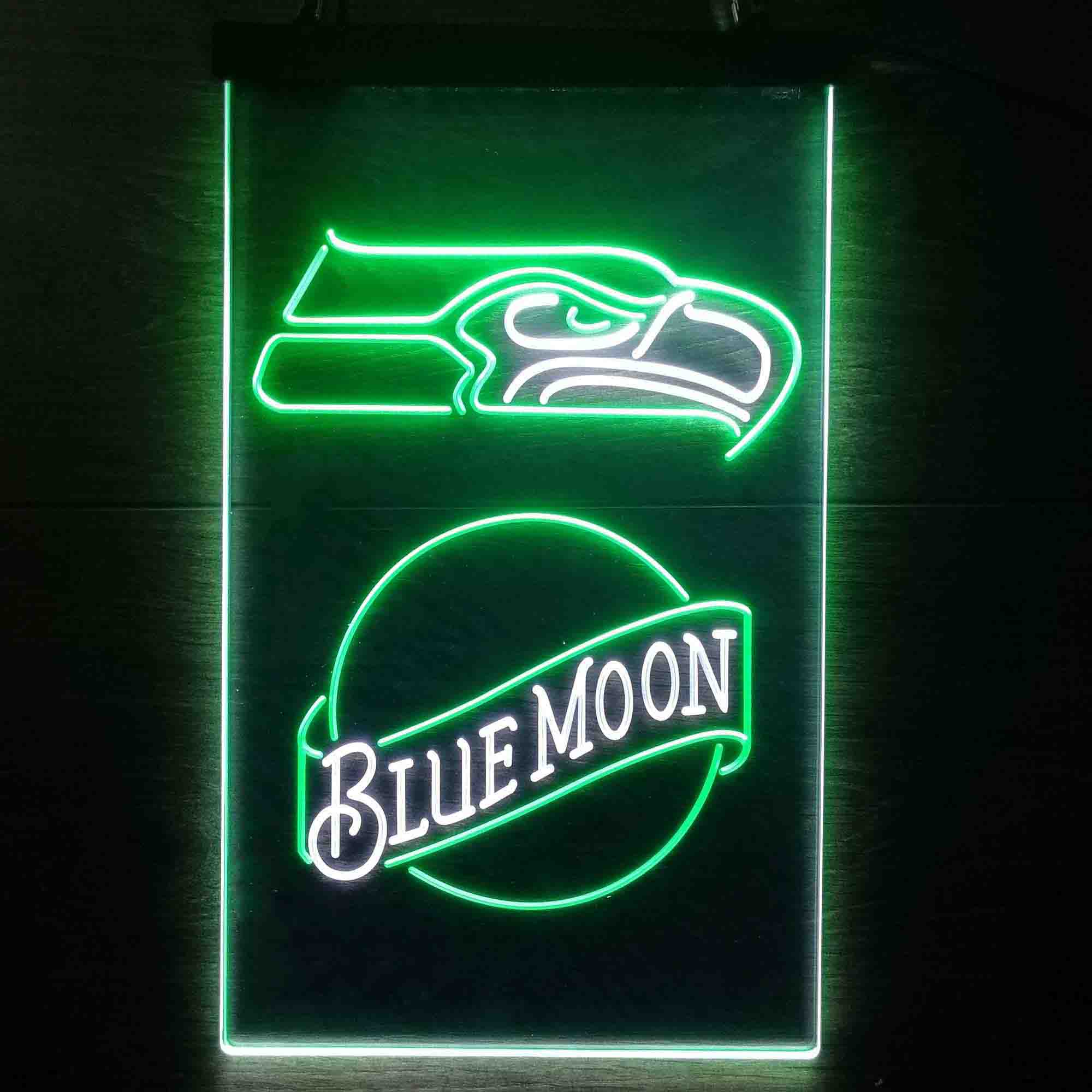 Blue Moon Bar Seattle Seahawks Est. 1976 Neon-Like LED Sign - Image 13