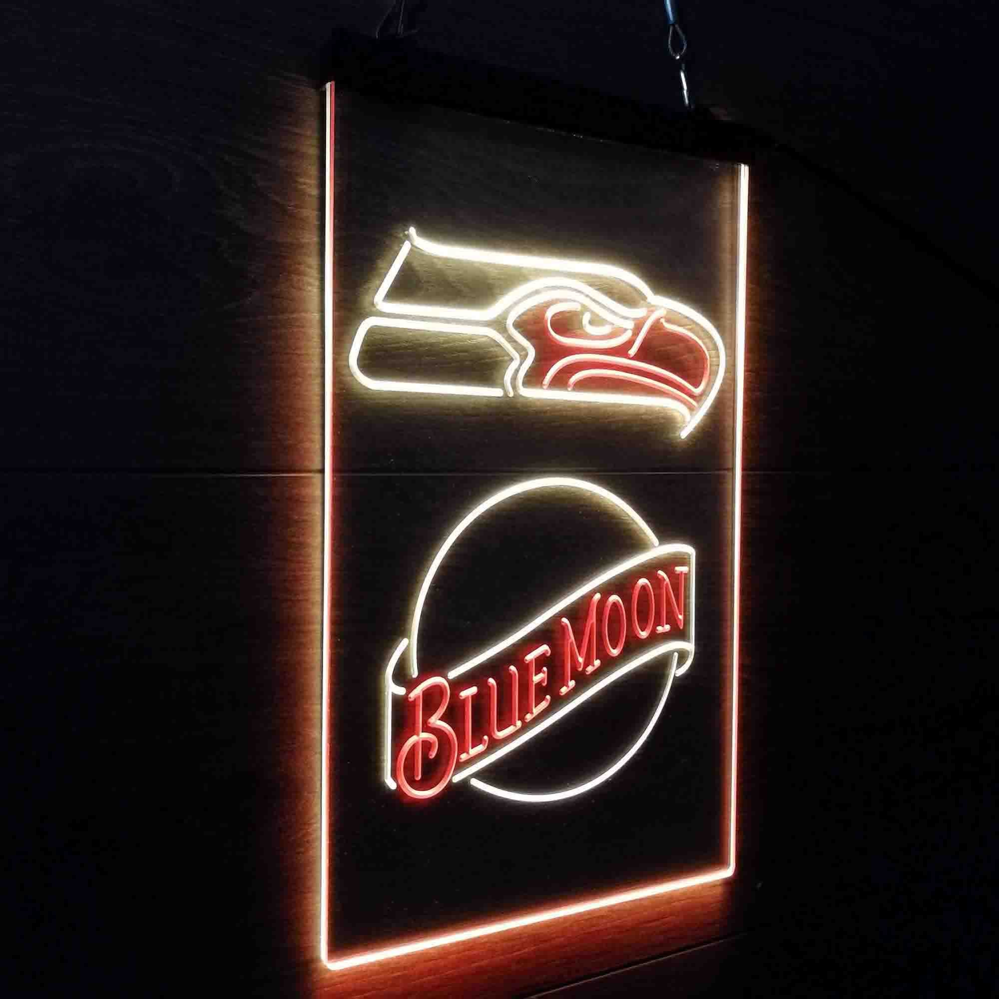 Blue Moon Bar Seattle Seahawks Est. 1976 Neon-Like LED Sign - Image 14