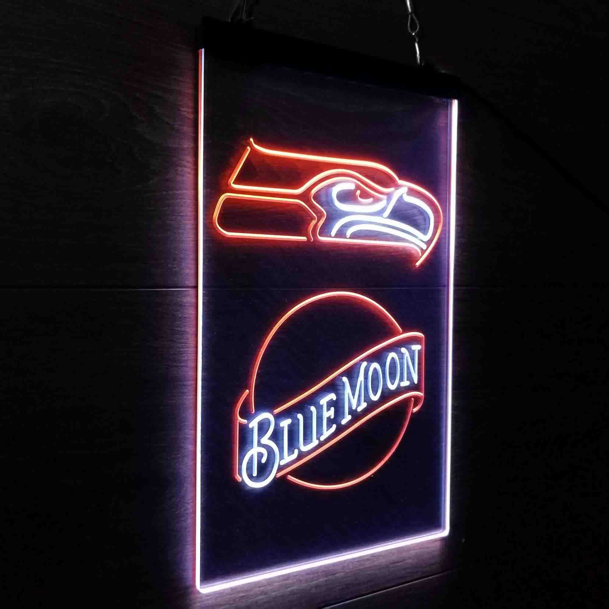 Blue Moon Bar Seattle Seahawks Est. 1976 Neon-Like LED Sign - Image 16