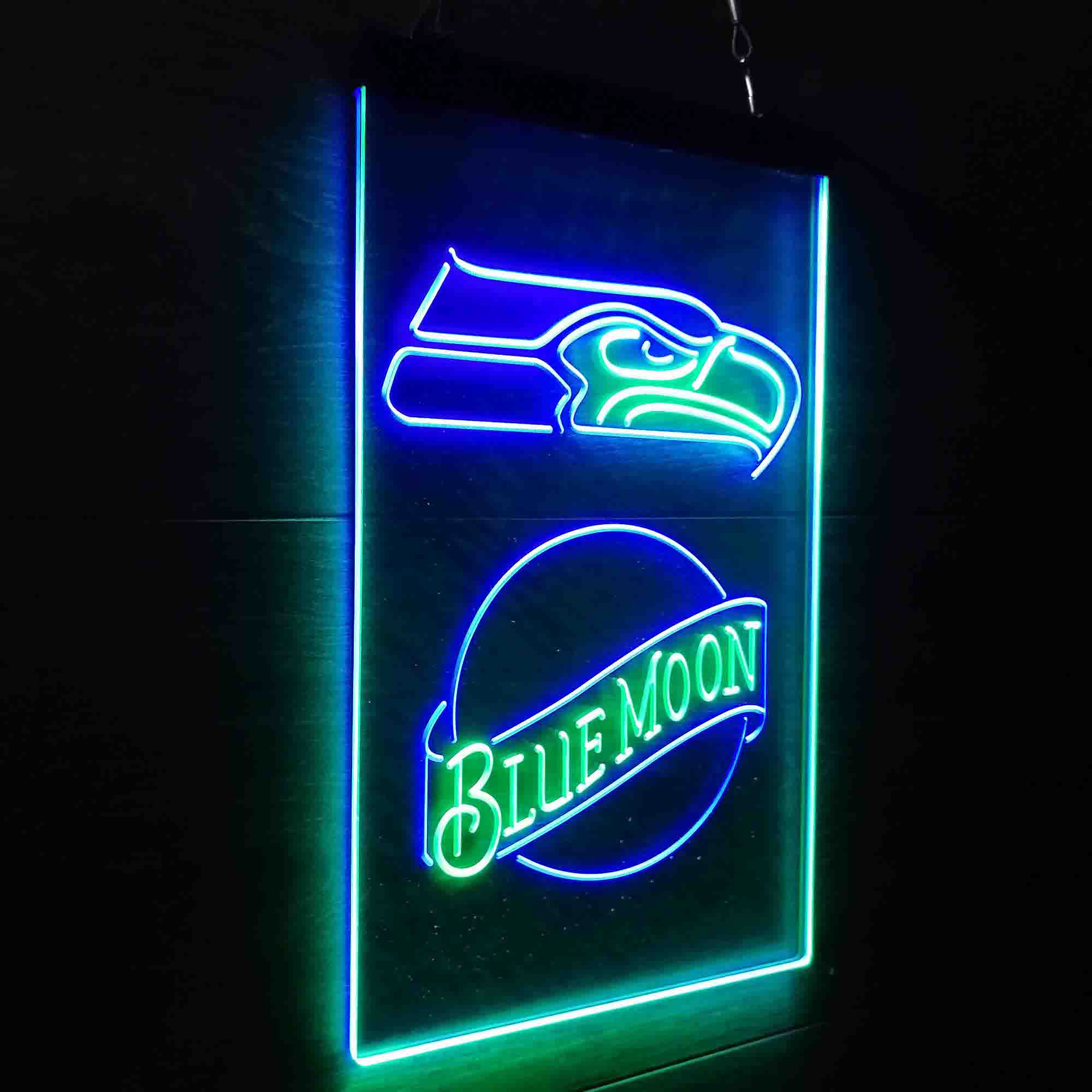 Blue Moon Bar Seattle Seahawks Est. 1976 Neon-Like LED Sign - Image 17