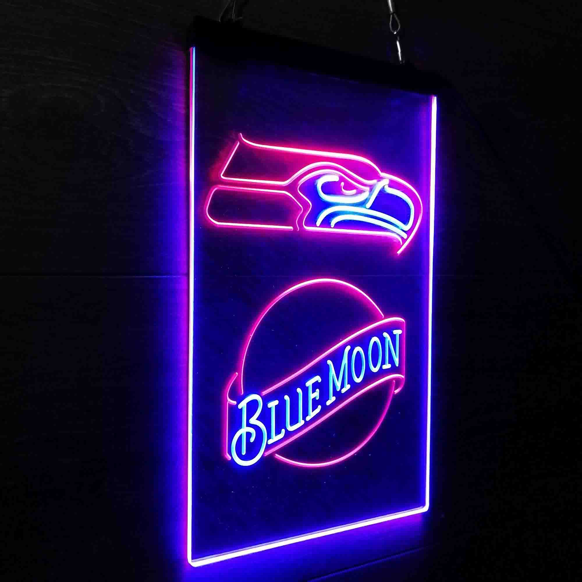 Blue Moon Bar Seattle Seahawks Est. 1976 Neon-Like LED Sign - Image 18