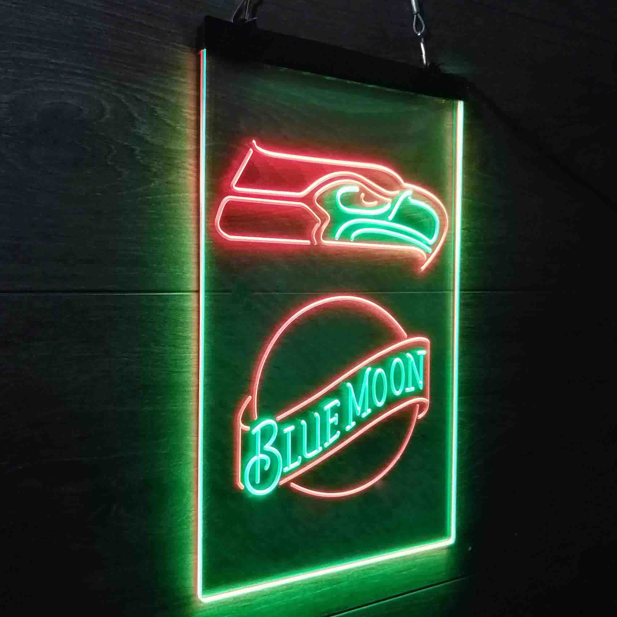 Blue Moon Bar Seattle Seahawks Est. 1976 Neon-Like LED Sign - Image 19