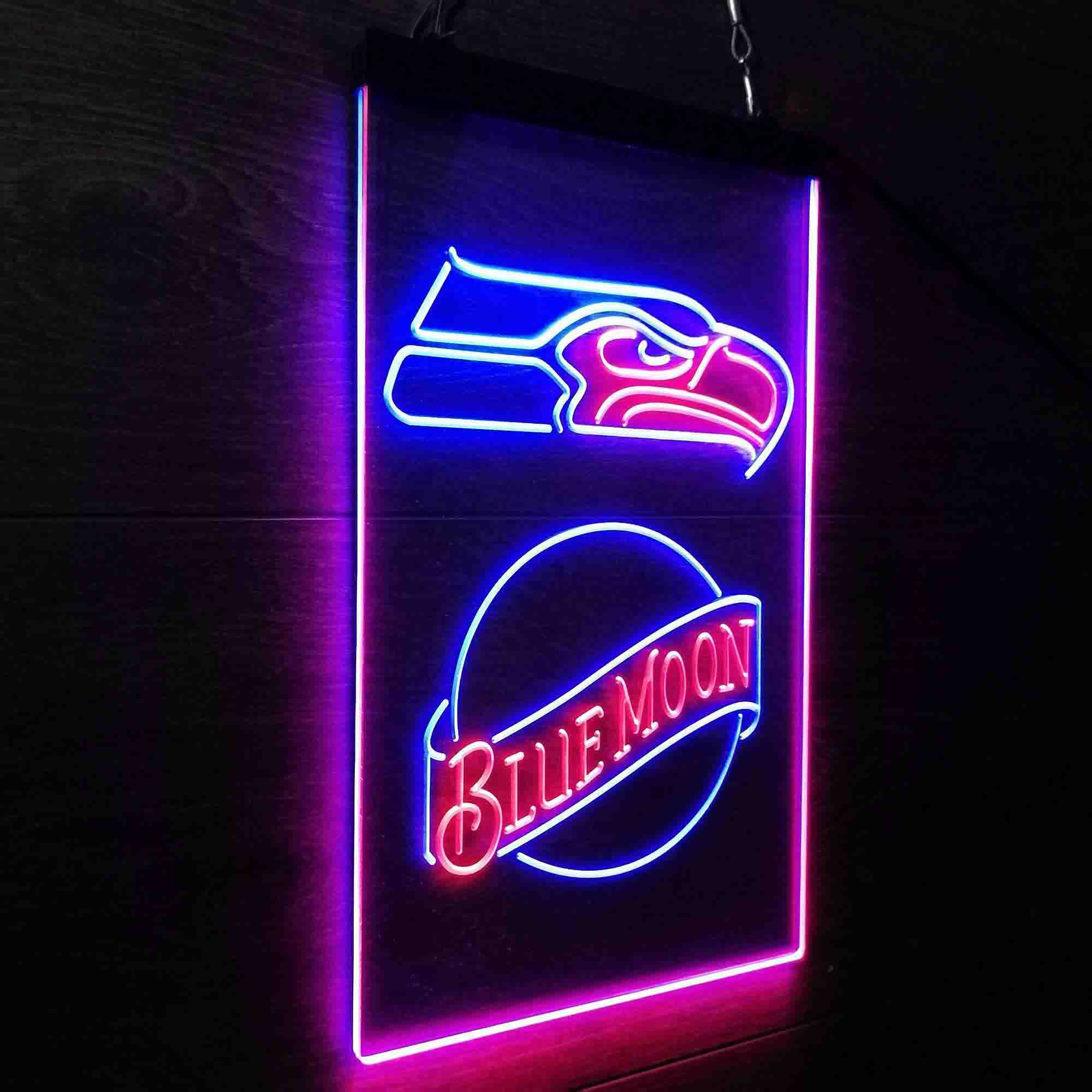 Blue Moon Bar Seattle Seahawks Est. 1976 Neon-Like LED Sign - Image 21