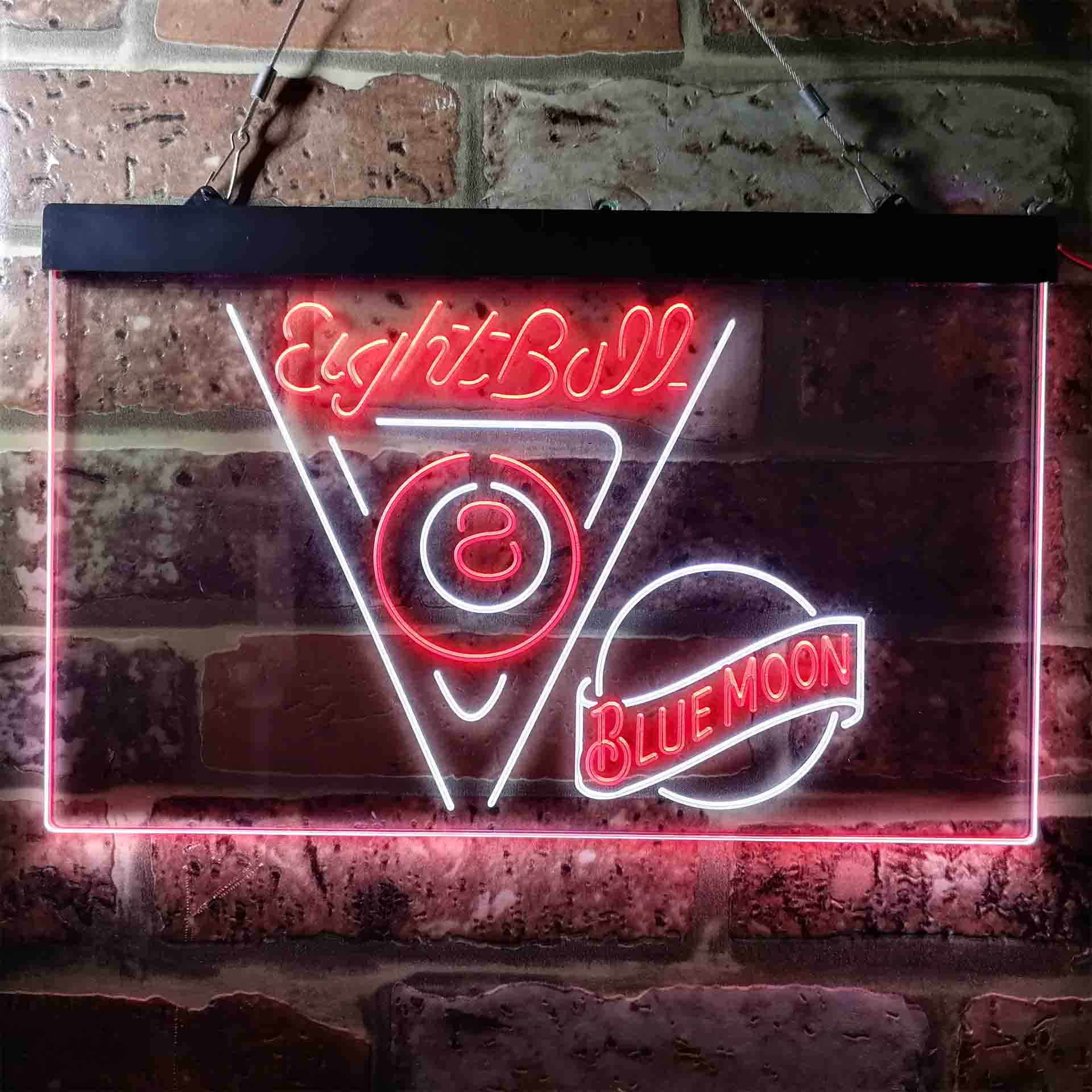 Blue Moon Eight Ball Pool Snooker Room Neon-Like LED Sign - Image 11