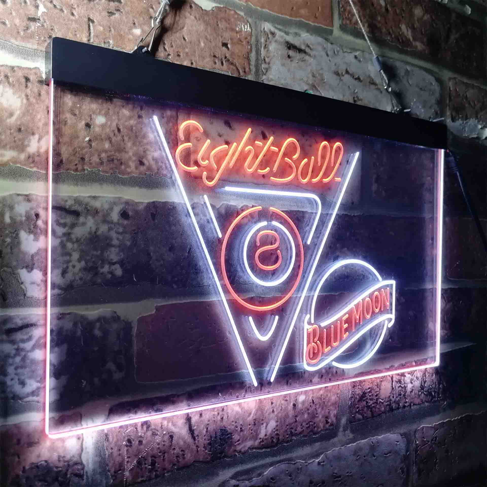 Blue Moon Eight Ball Pool Snooker Room Neon-Like LED Sign - Image 20