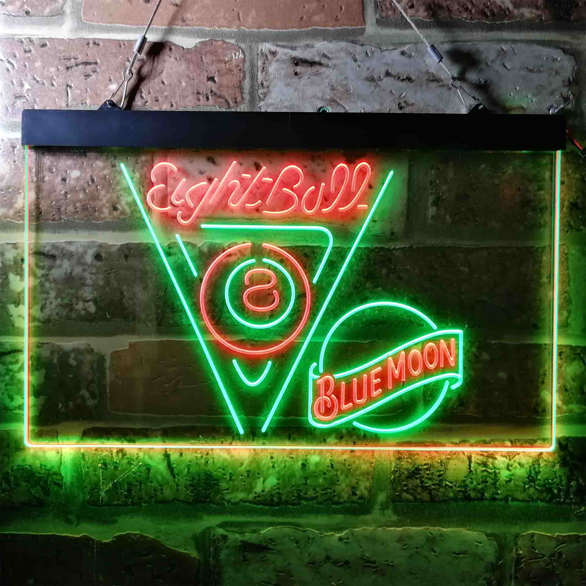 Blue Moon Eight Ball Pool Snooker Room Neon-Like LED Sign - Image 4