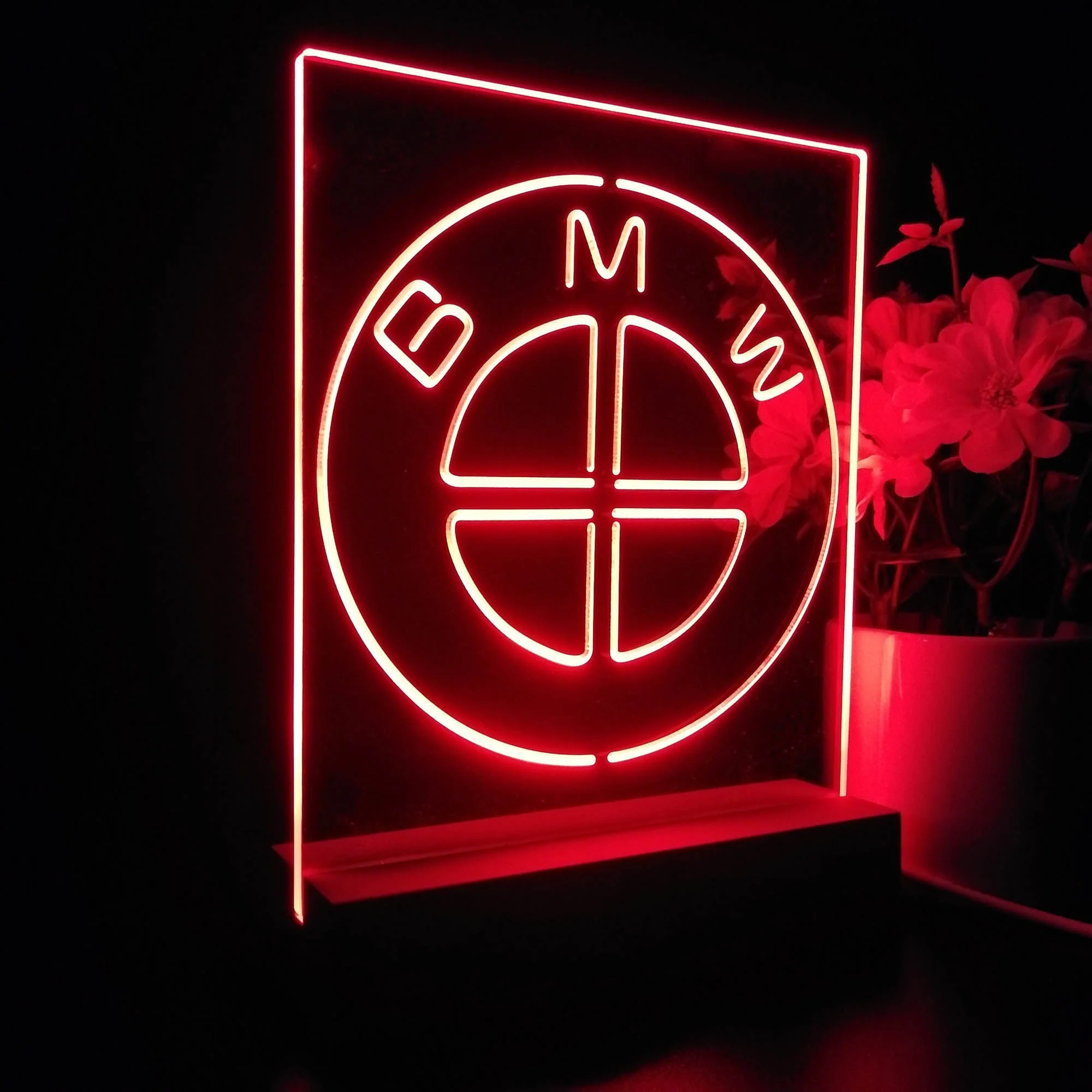 BMW Logo 3D Illusion Night Light Desk Lamp - Image 5
