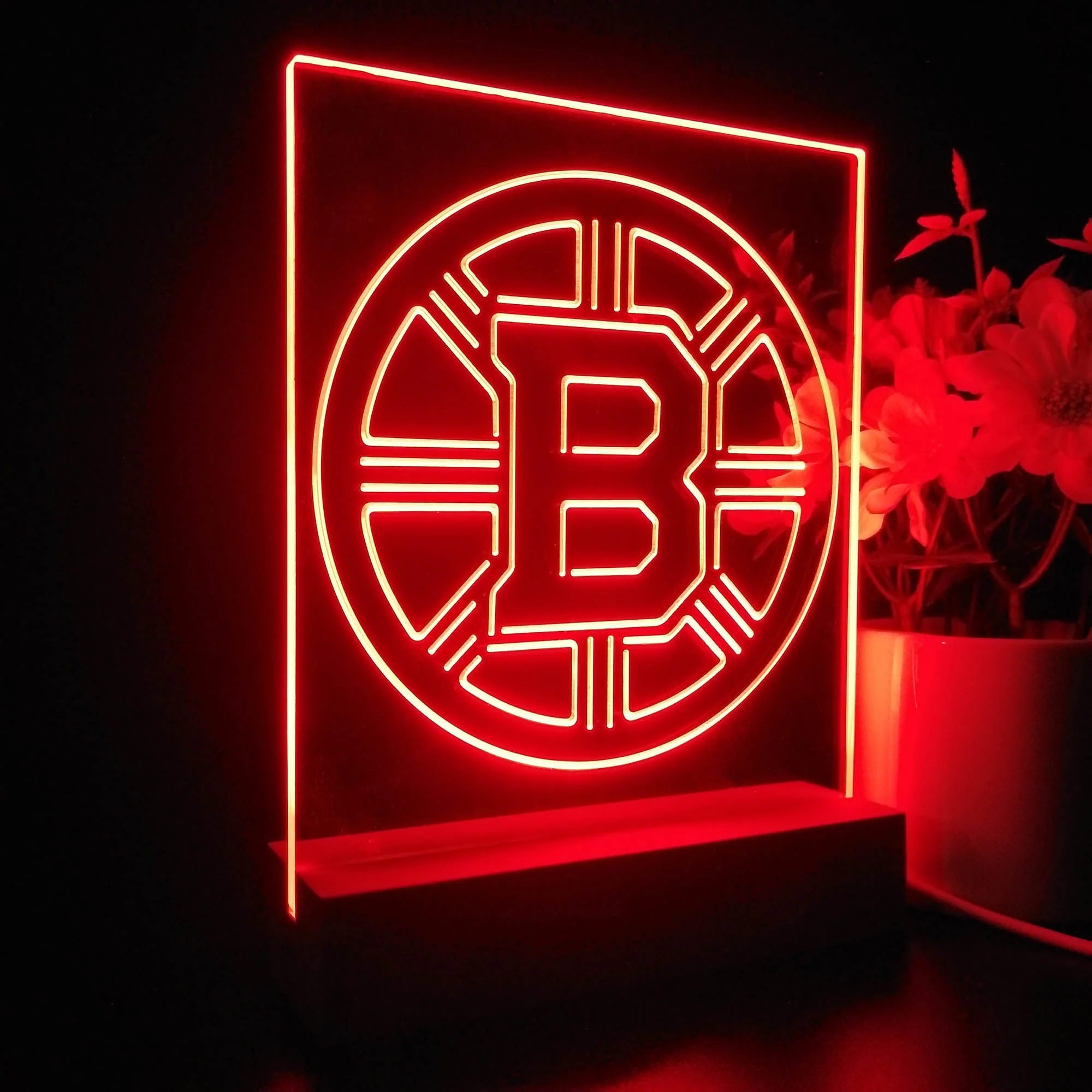 Boston Bruins 3D Illusion Night Light Desk Lamp - Image 7