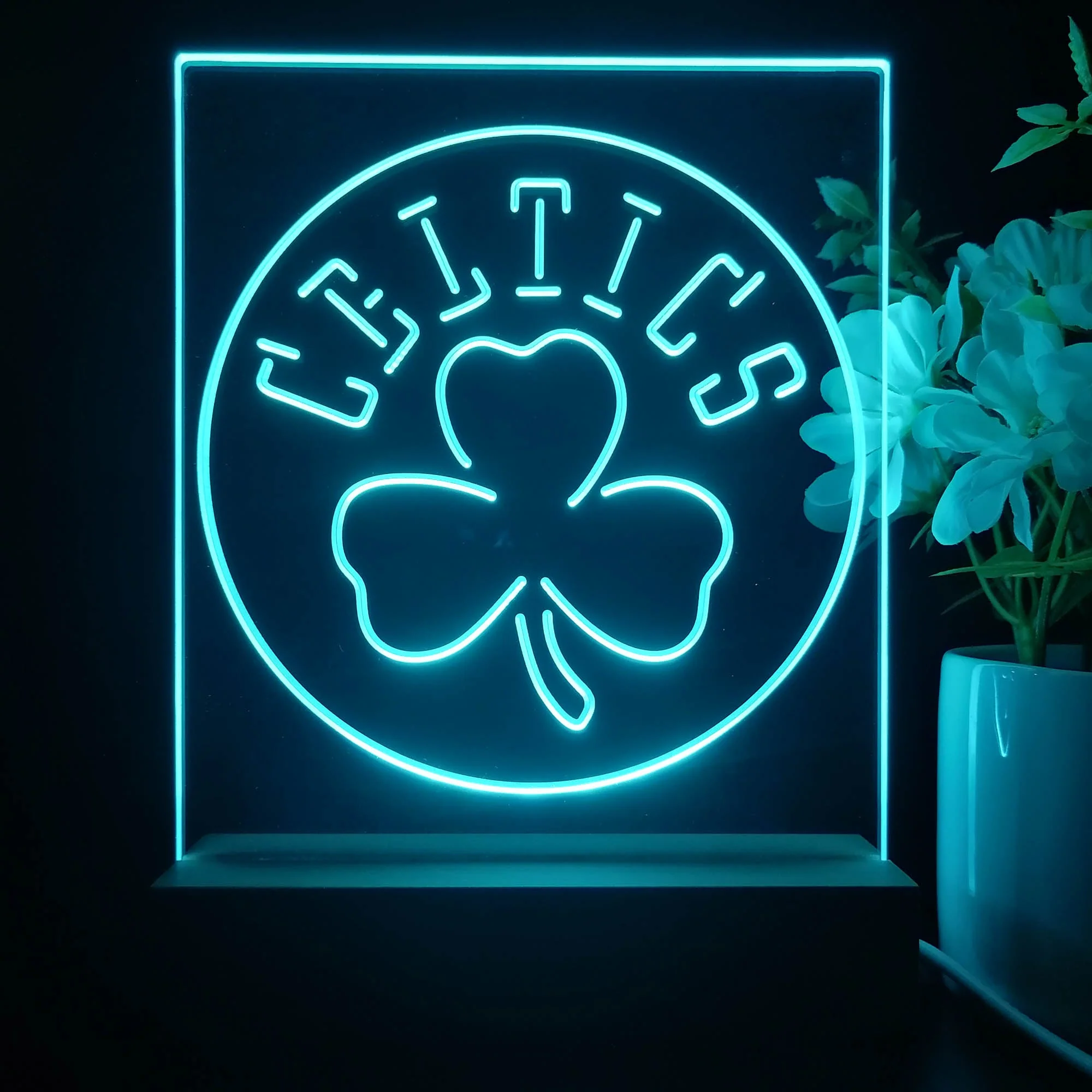 Boston Celtics Neon Sign Table Top Lamp - Image 4
