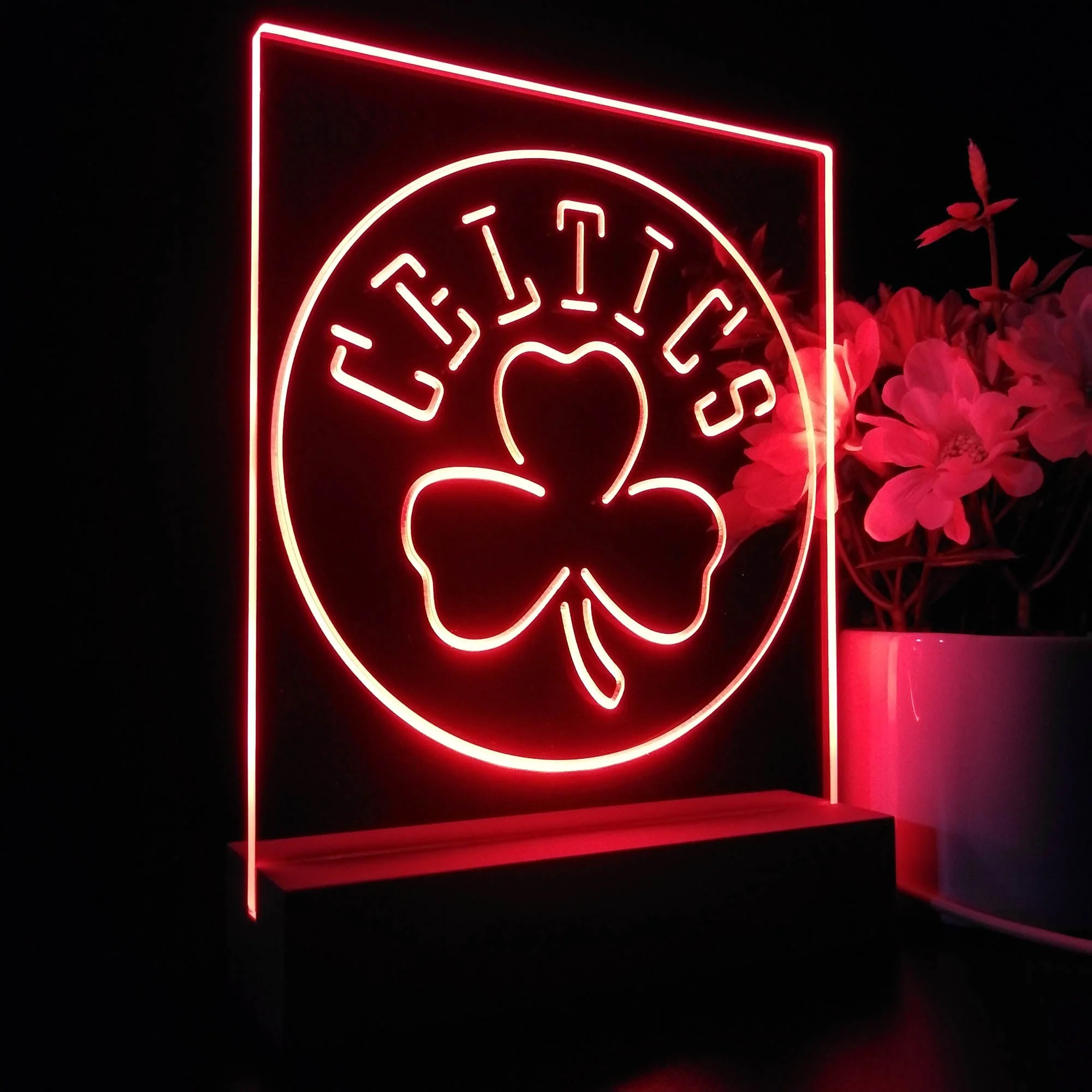 Boston Celtics Neon Sign Table Top Lamp - Image 6