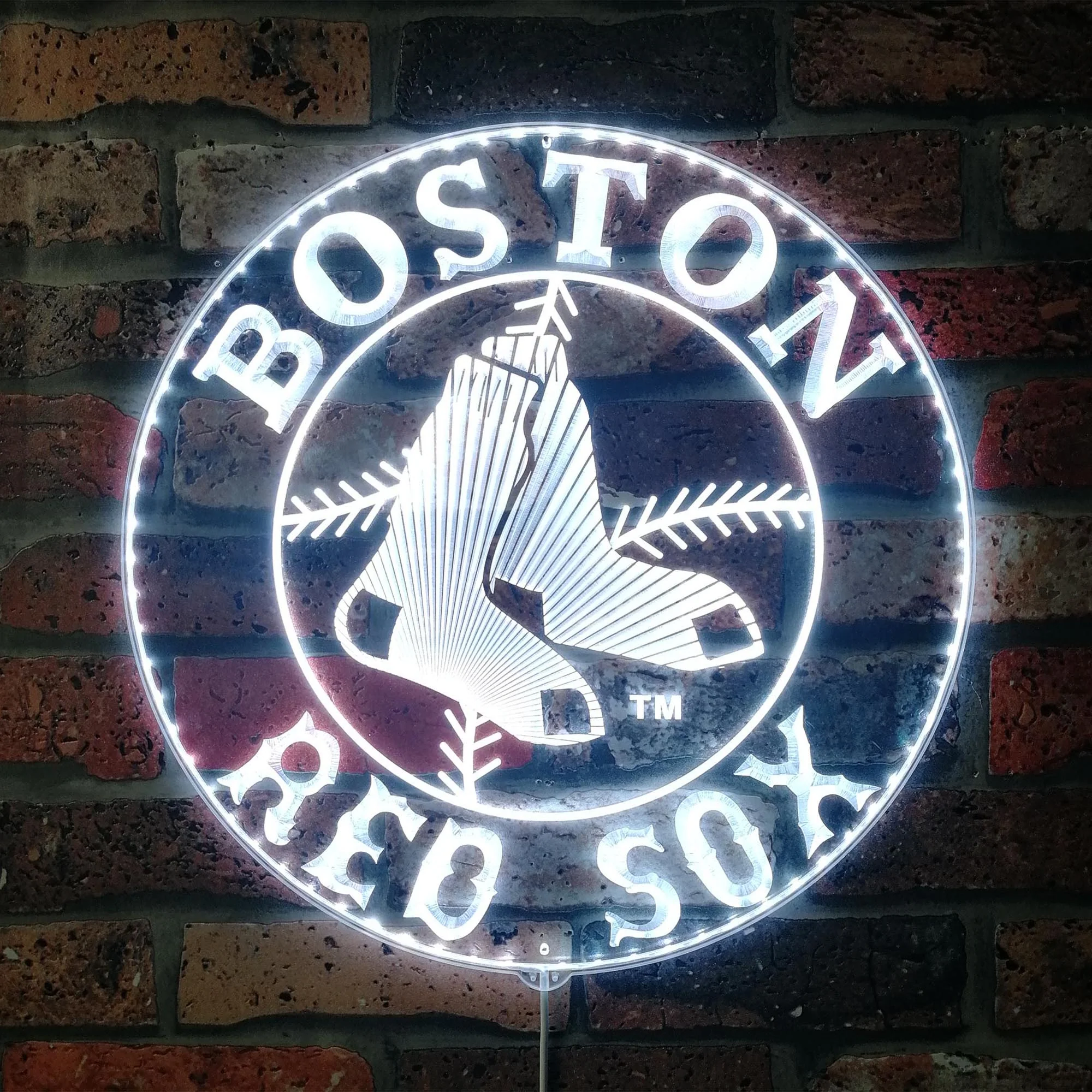 Boston Red Sox Neon LED Sign with Dynamic RGB Colors - Image 5