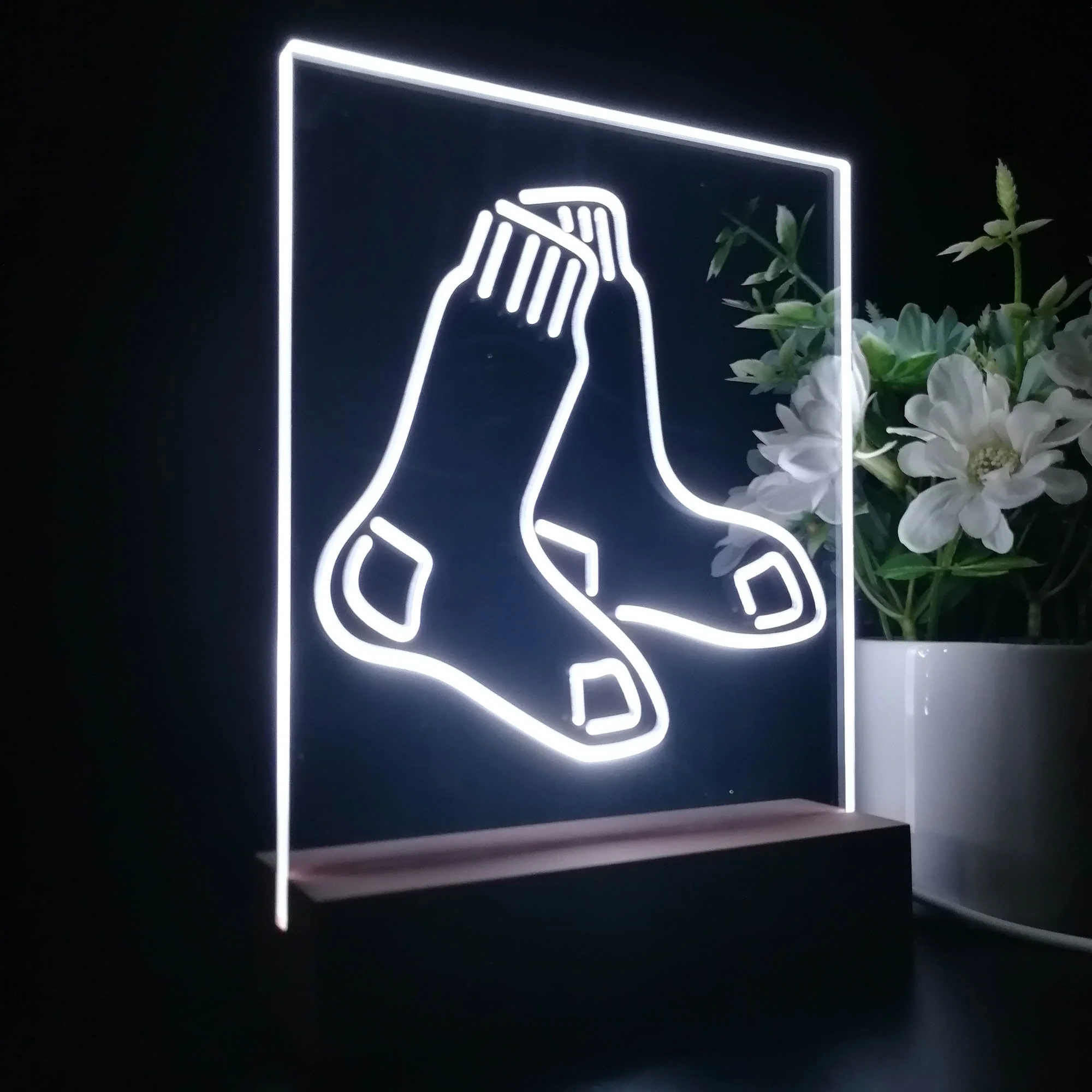 Boston Red Sox Neon Sign Table Top Lamp - Image 5