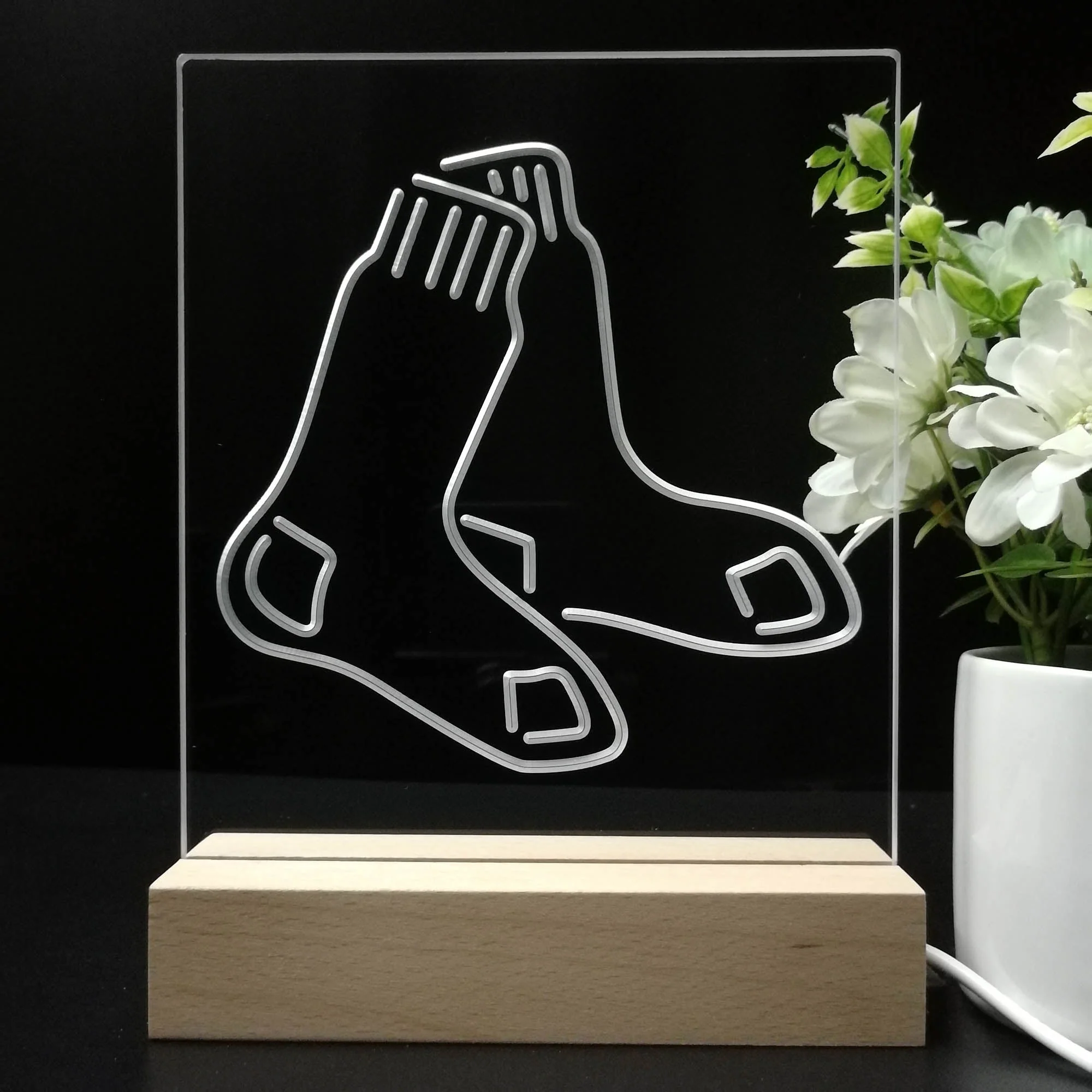 Boston Red Sox Neon Sign Table Top Lamp - Image 8
