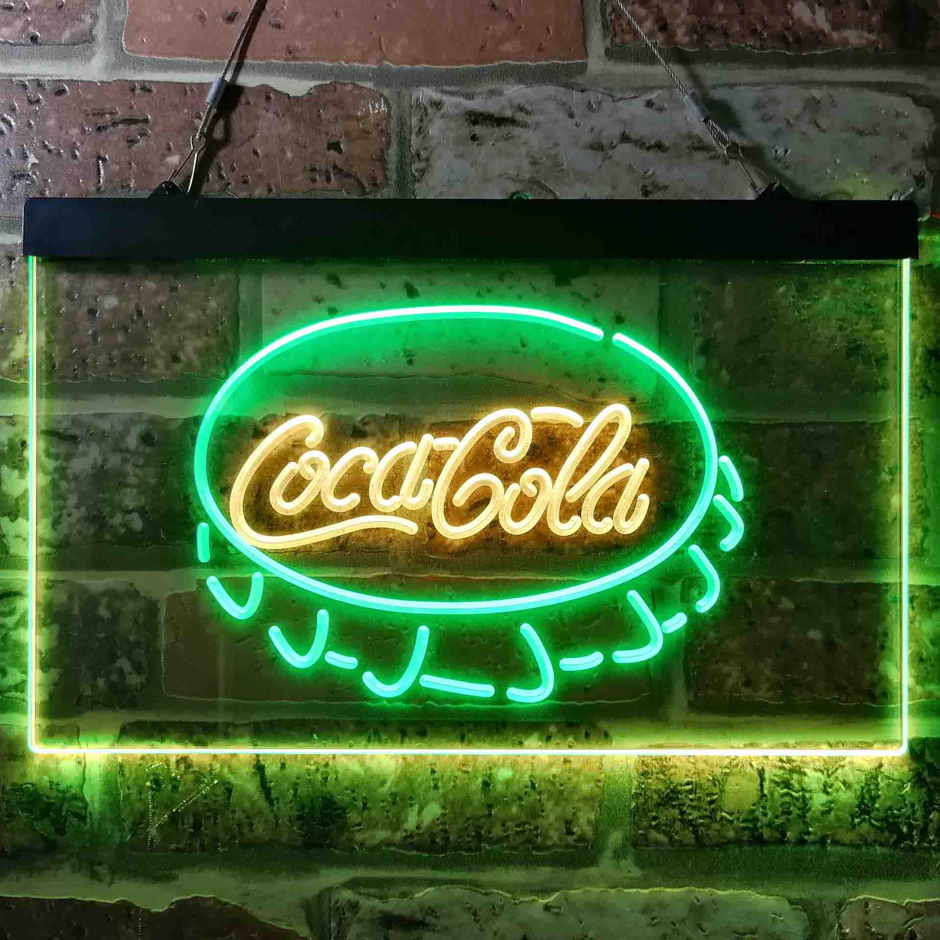 Coca Cola Coke Bottle Cap Bar Neon-Like LED Sign - Image 2
