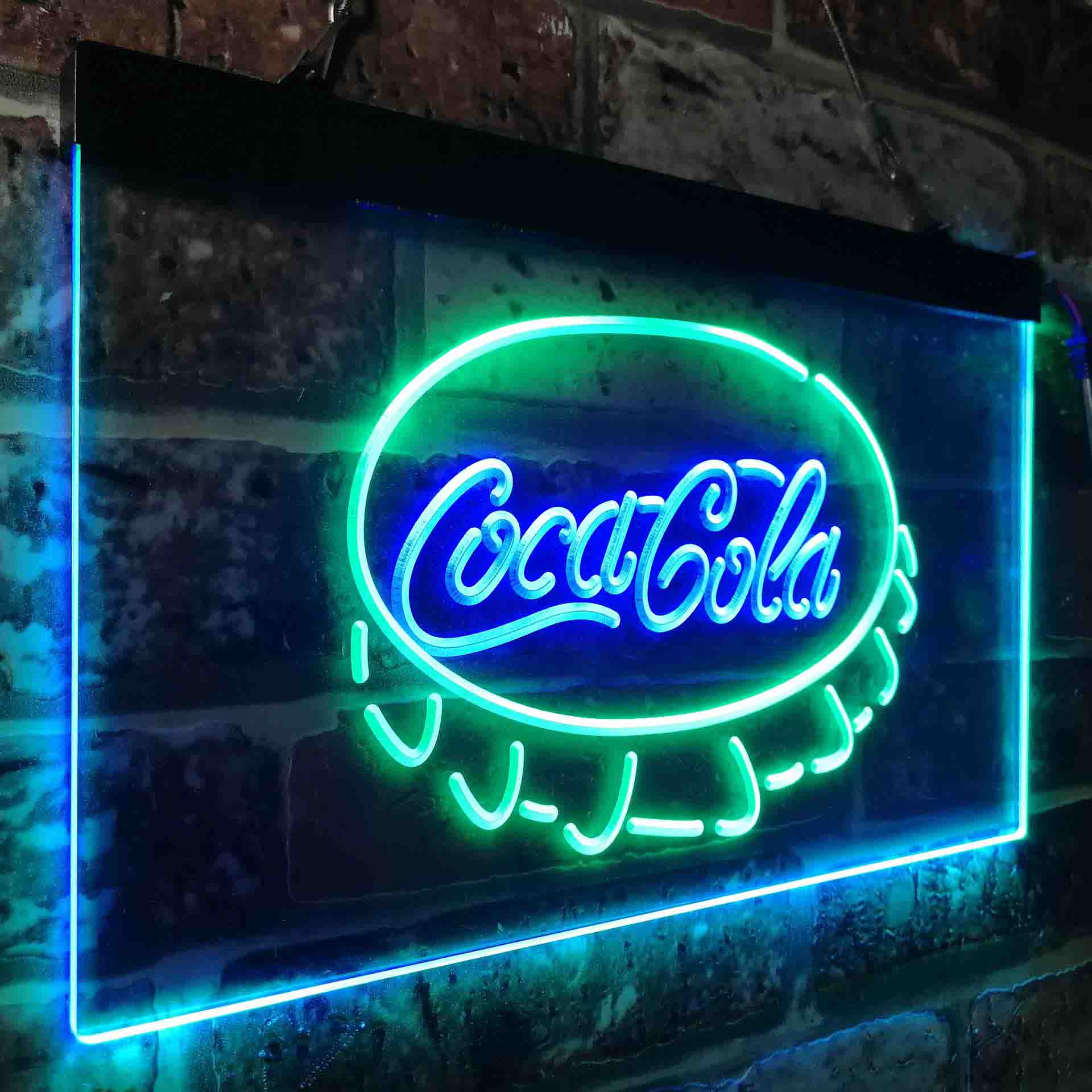 Coca Cola Coke Bottle Cap Bar Neon-Like LED Sign - Image 25