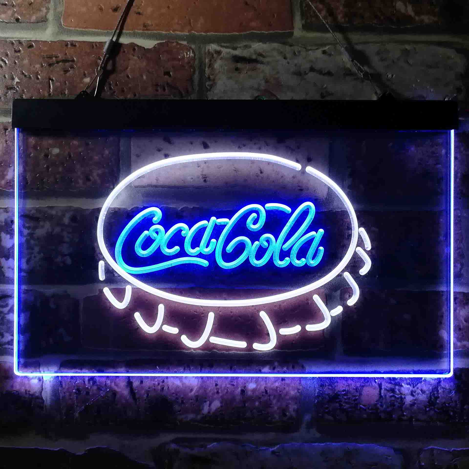 Coca Cola Coke Bottle Cap Bar Neon-Like LED Sign - Image 8