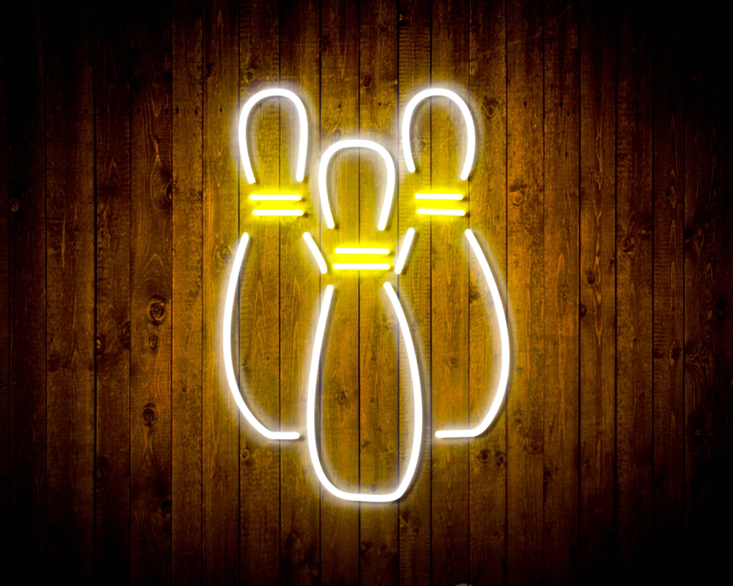 Bowling for Pabst Blue Ribbon Beer Handmade Neon Flex LED Sign - Image 10
