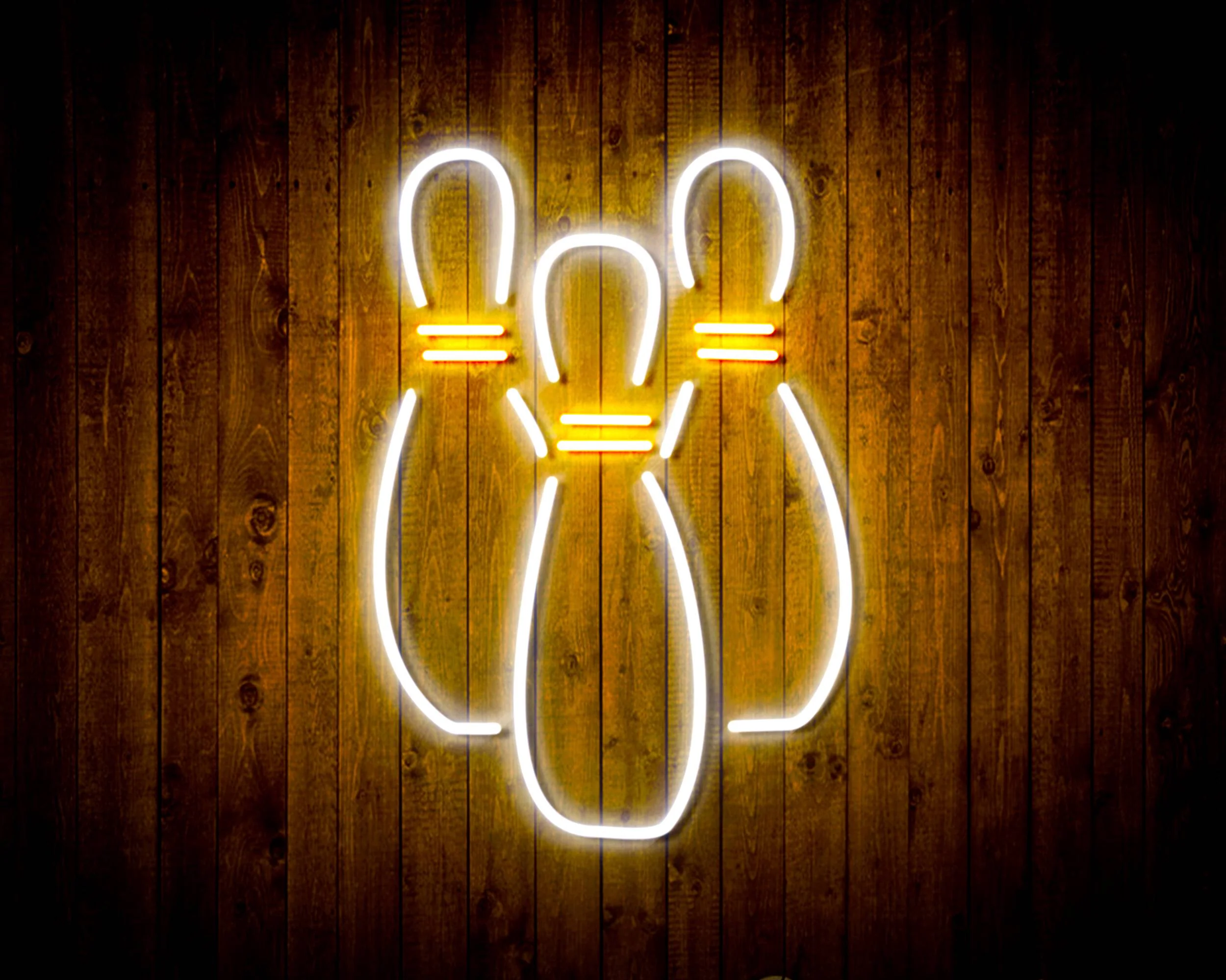 Bowling for Pabst Blue Ribbon Beer Handmade Neon Flex LED Sign - Image 11