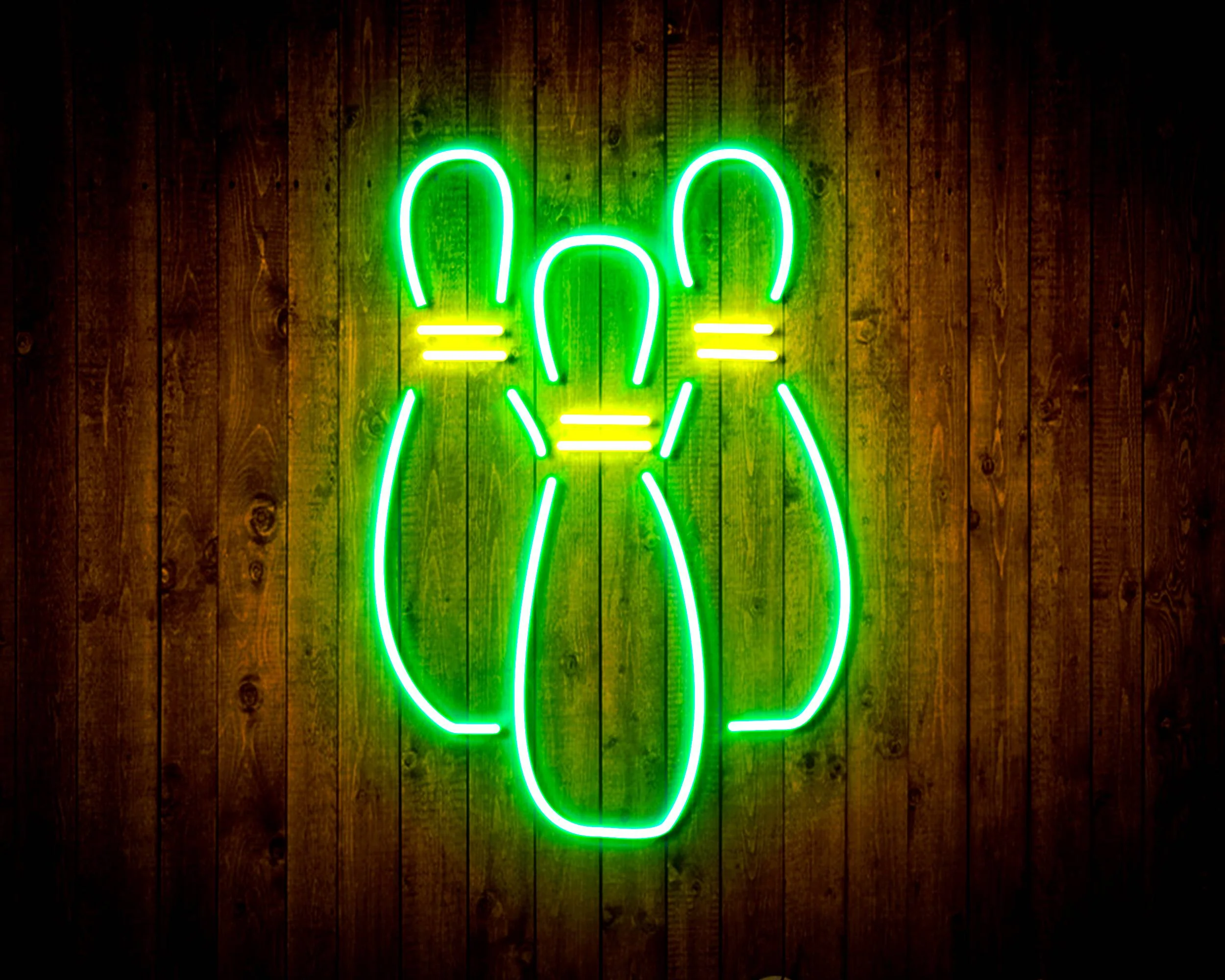 Bowling for Pabst Blue Ribbon Beer Handmade Neon Flex LED Sign - Image 13