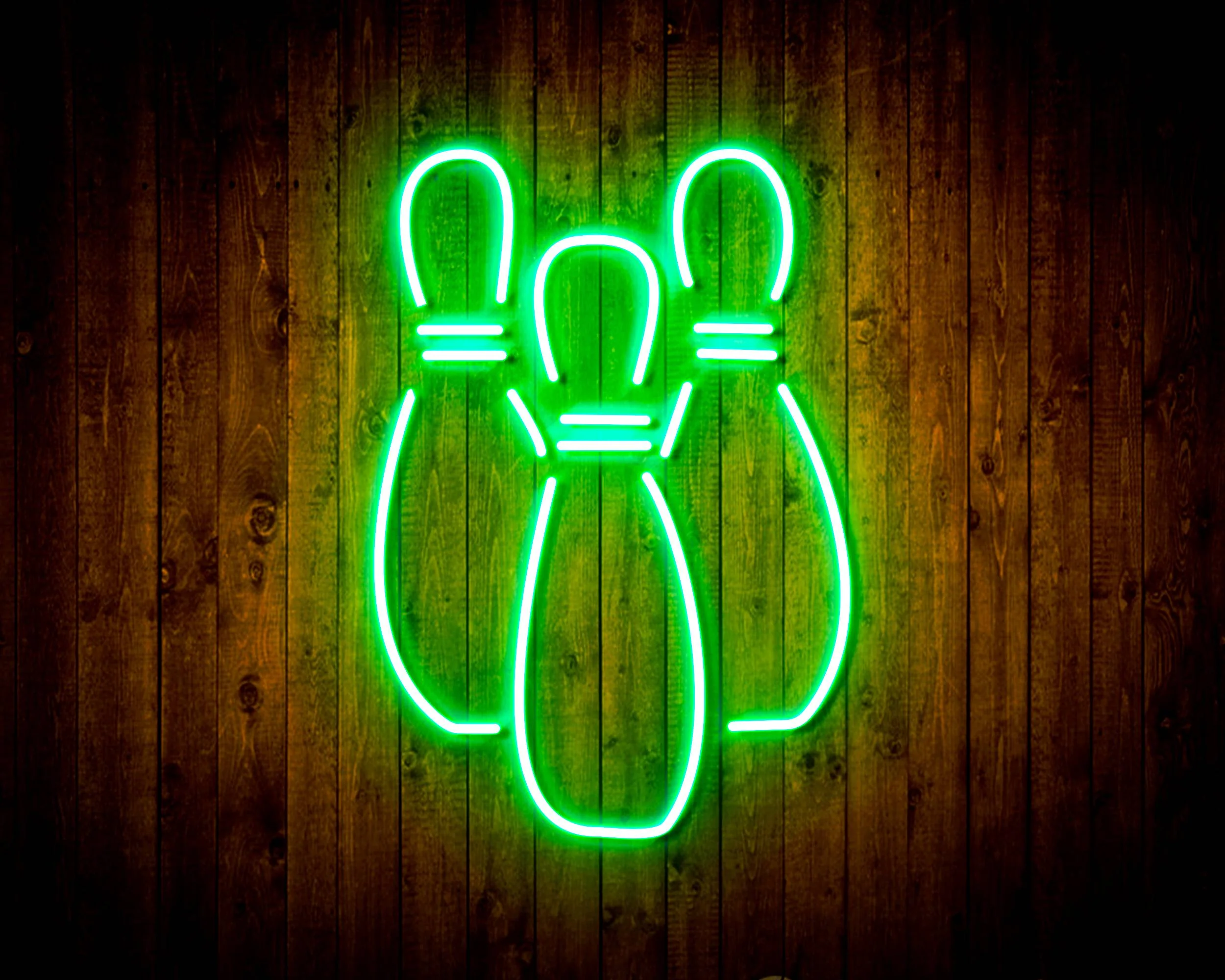 Bowling for Pabst Blue Ribbon Beer Handmade Neon Flex LED Sign - Image 18