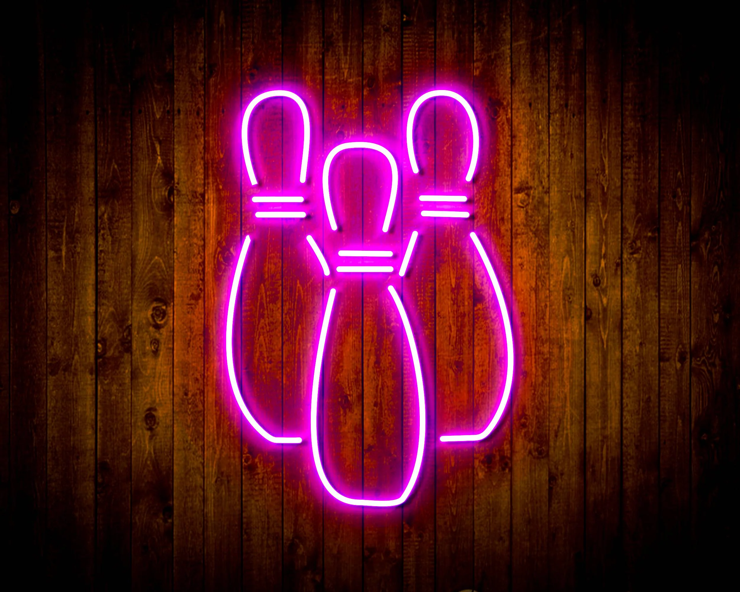 Bowling for Pabst Blue Ribbon Beer Handmade Neon Flex LED Sign - Image 19