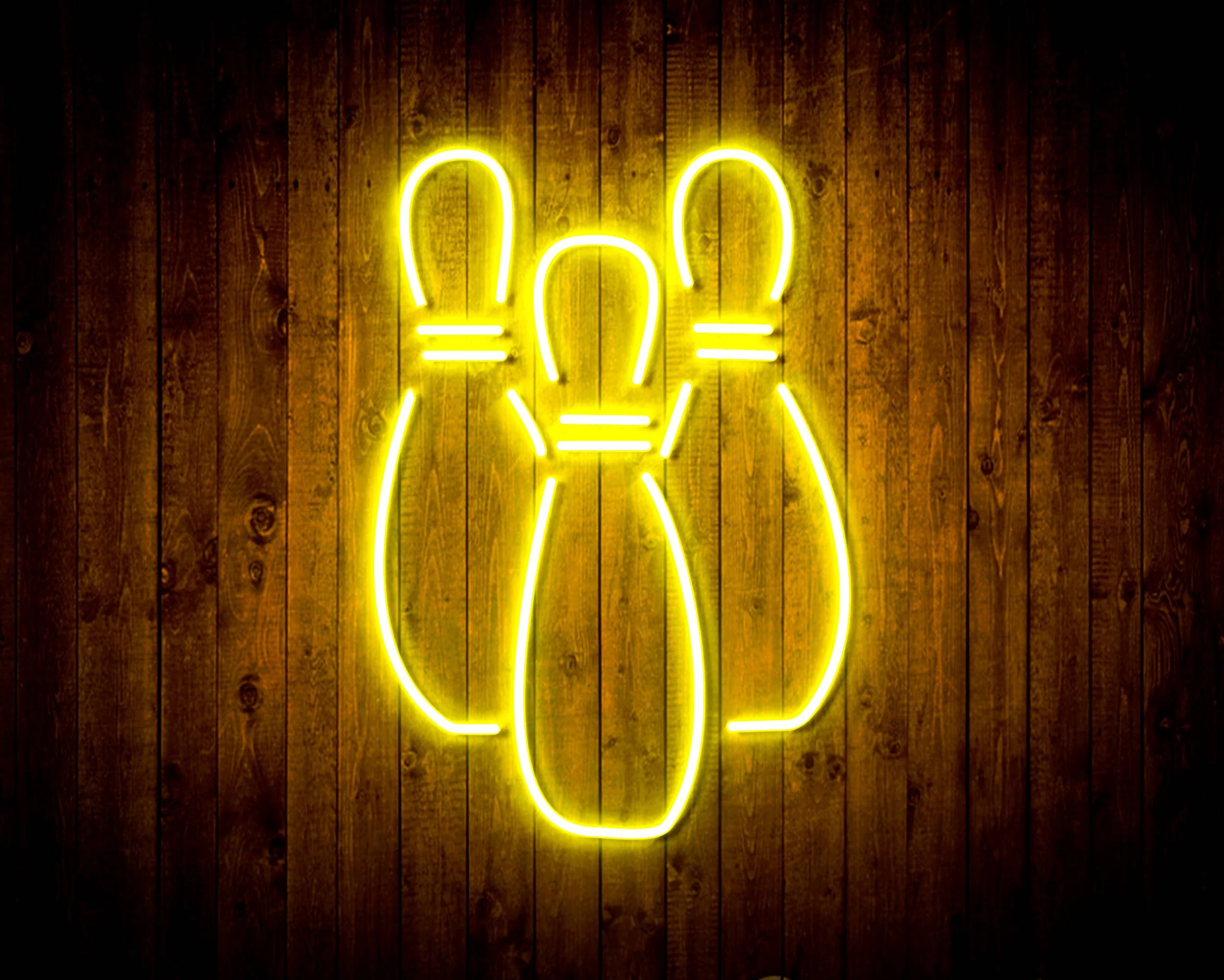 Bowling for Pabst Blue Ribbon Beer Handmade Neon Flex LED Sign - Image 22