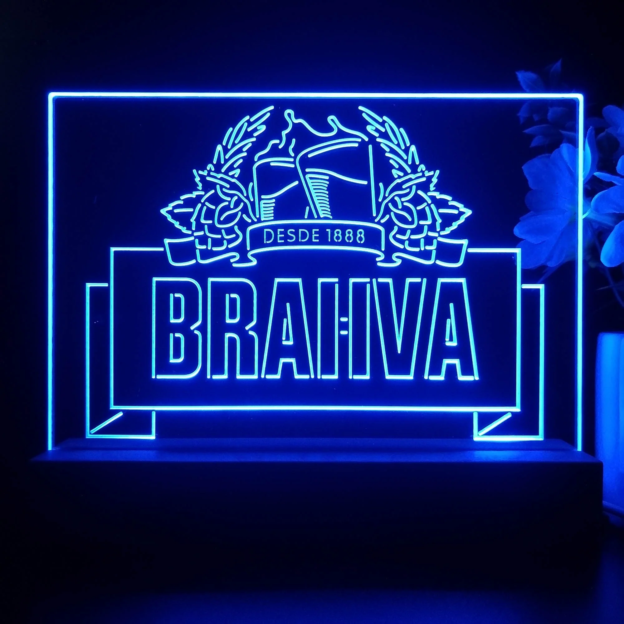 Brahva Neon Sign Pub Bar Lamp