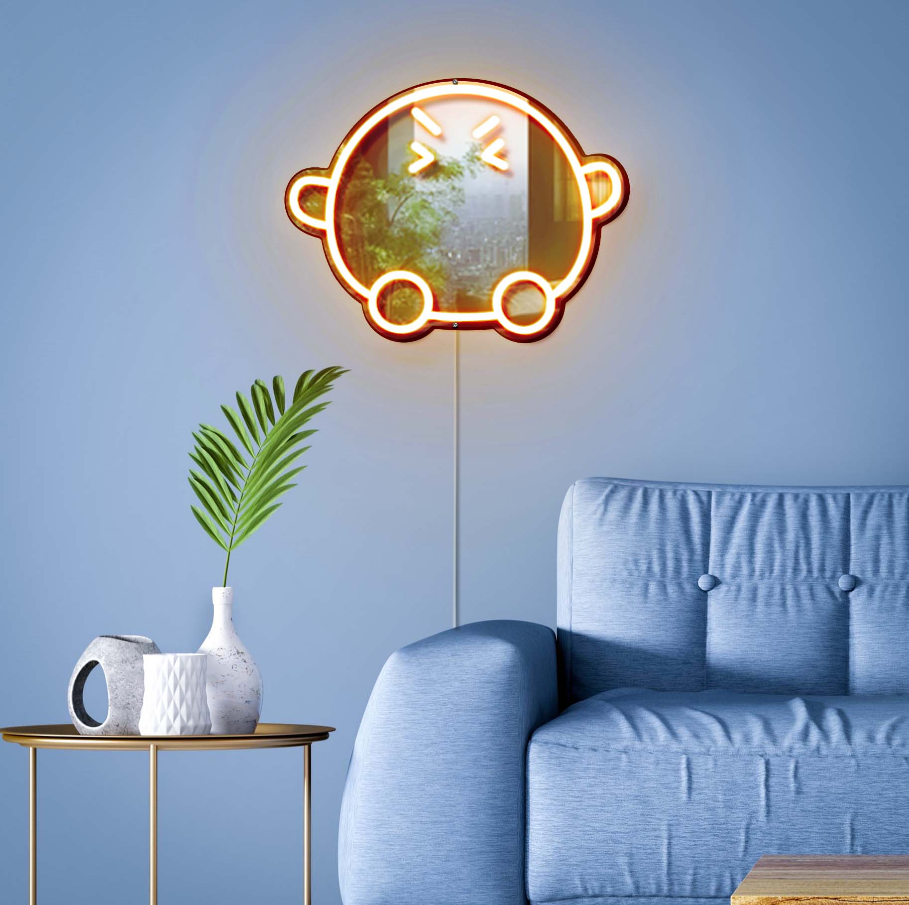 BT21 - Shooky Neon Mirror LED Sign - Image 7