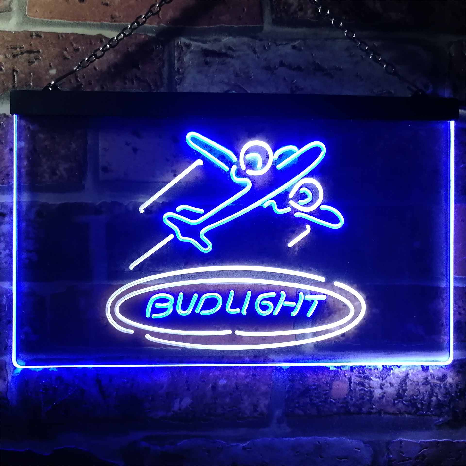 Bud Light airplane Home Bar Neon Light LED Sign - Image 10